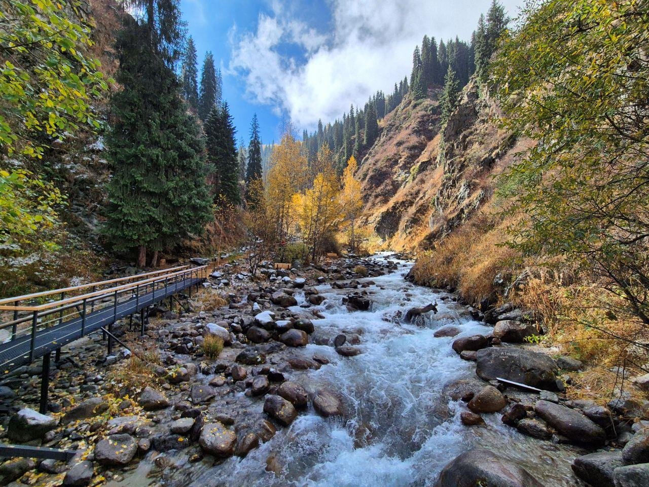 Almaty Mountain Escape: Gorges, Waterfalls & Hot Springs