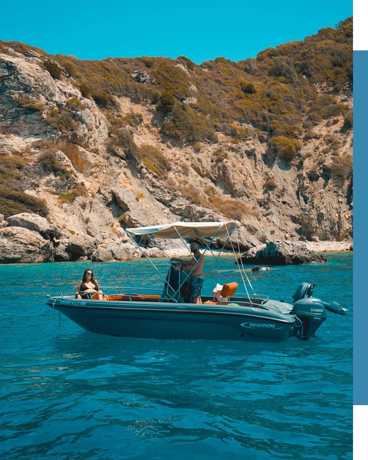 Private Speedboat Rental in Zakynthos – No License Needed