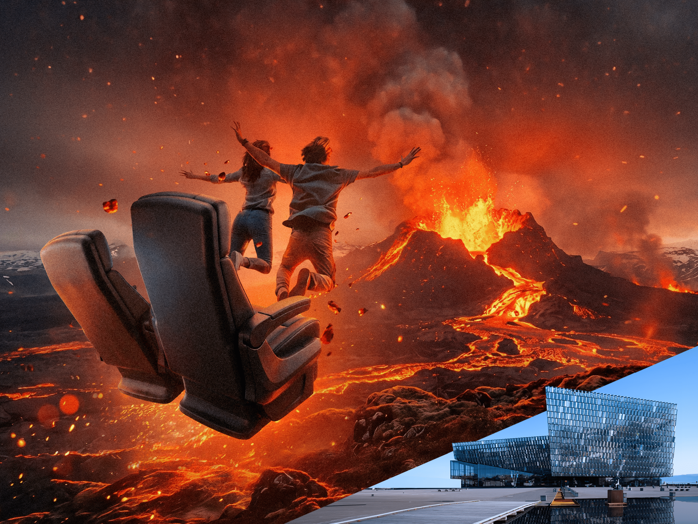 Volcano Express Cinema Simulator at Harpa