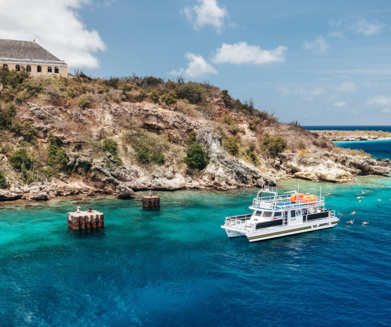 Curaçao Catamaran Snorkel Adventure with BBQ & Drinks