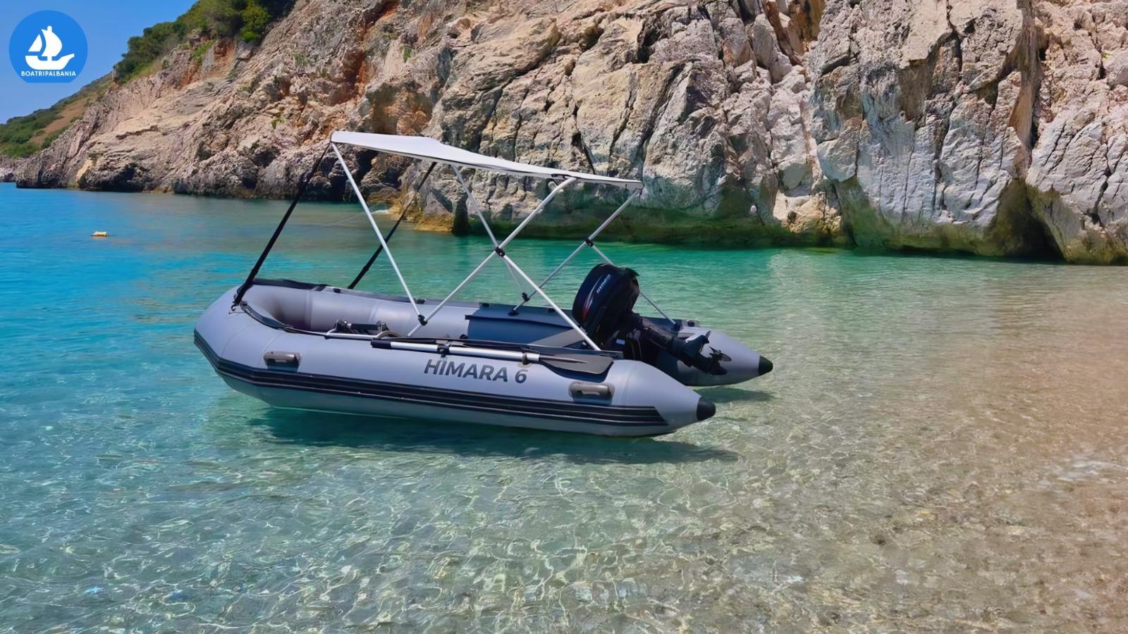 Himarë Self-Drive Boat Rental with Snorkel Gear & Quick Training