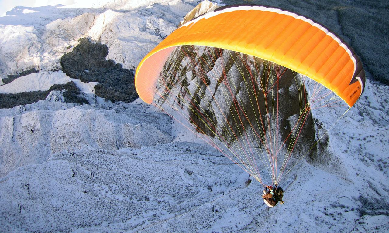 Coronet Peak Tandem Paragliding – Winter Launch at 5,400ft