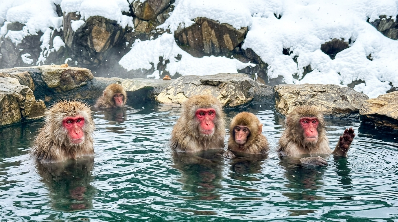 Snow Monkeys & Zenkoji Temple Day Trip from Shinjuku (Lunch Included)