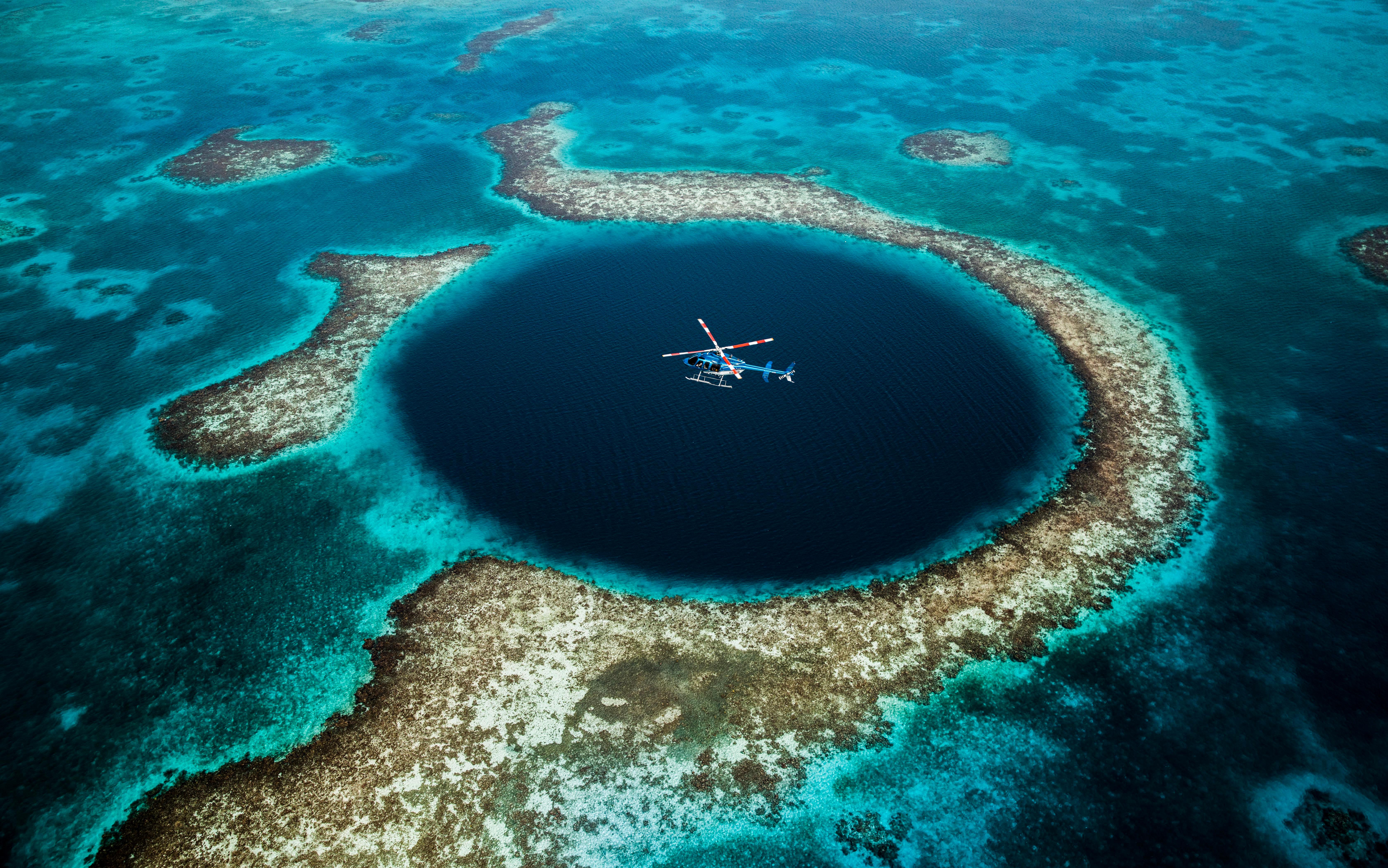 Blue Hole & Turneffe Islands Helicopter Adventure