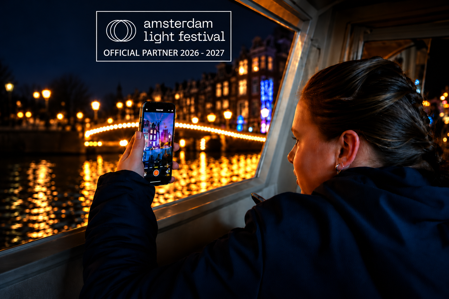 Amsterdam Light Festival Luxury Electric Boat Tour
