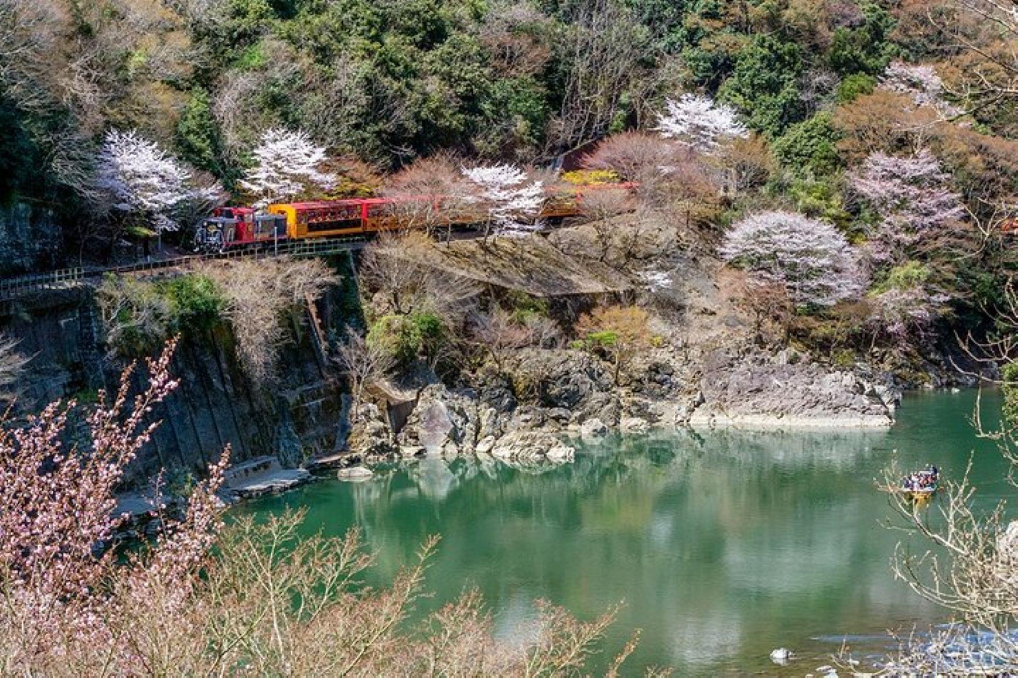 Kyoto Sagano Romantic Train & Hozugawa River Boat Adventure