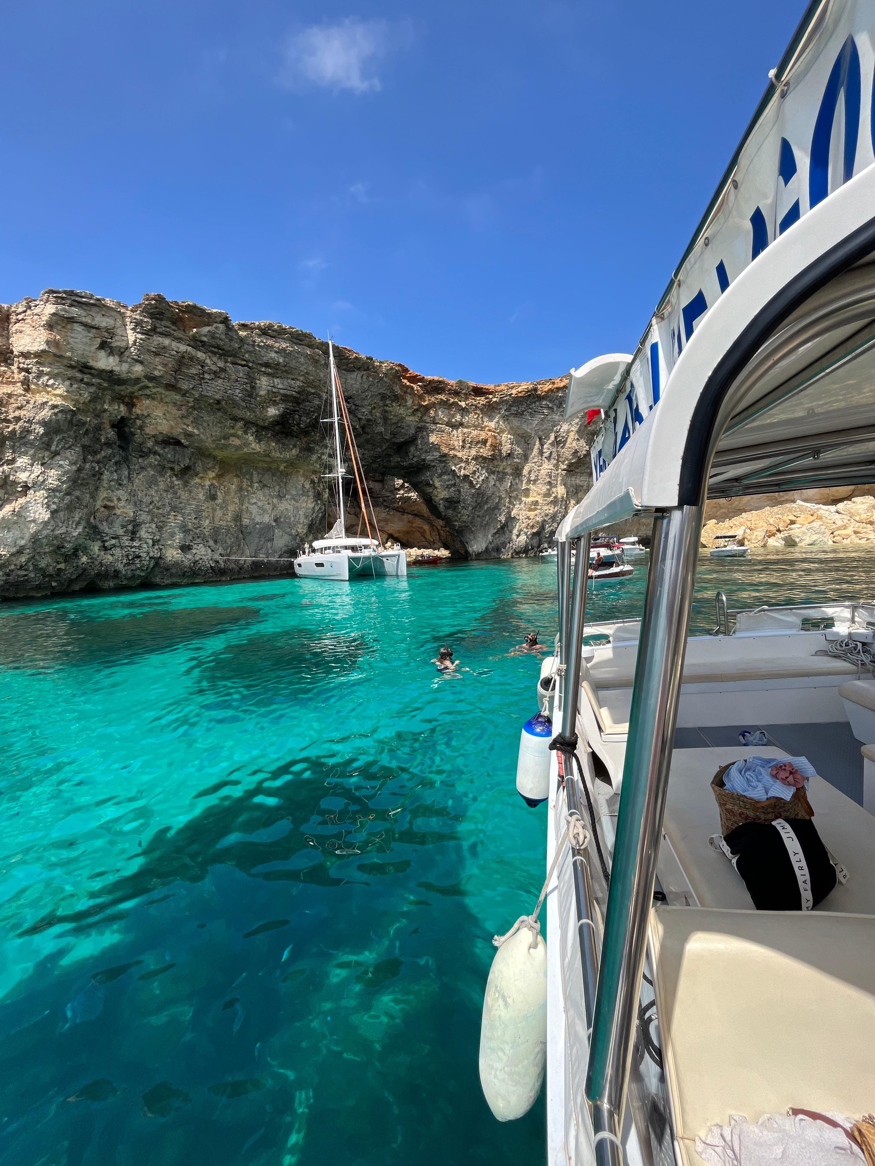 Gozo to Comino: Blue Lagoon, Crystal Lagoon & Caves Boat Tour