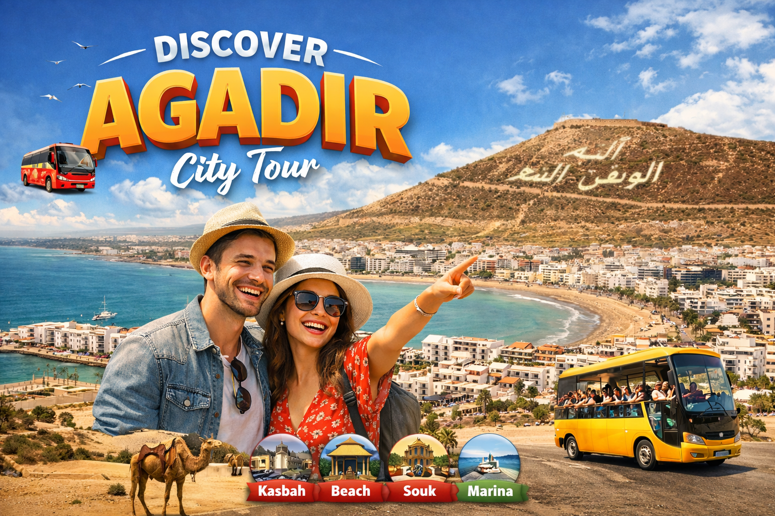 Agadir Highlights: Kasbah, Souk, and Marina City Tour