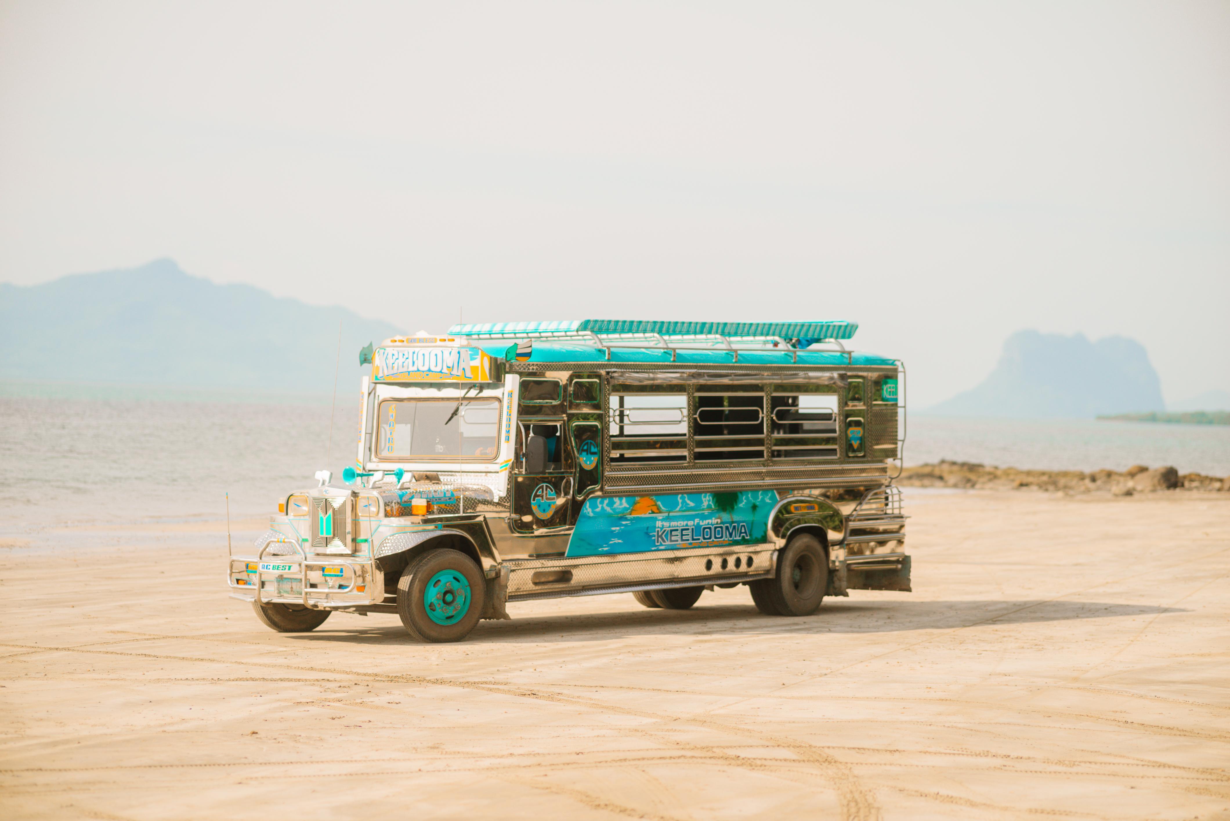 El Nido Cultural Jeepney & Beach Tour with Sunset Rooftop Cocktail