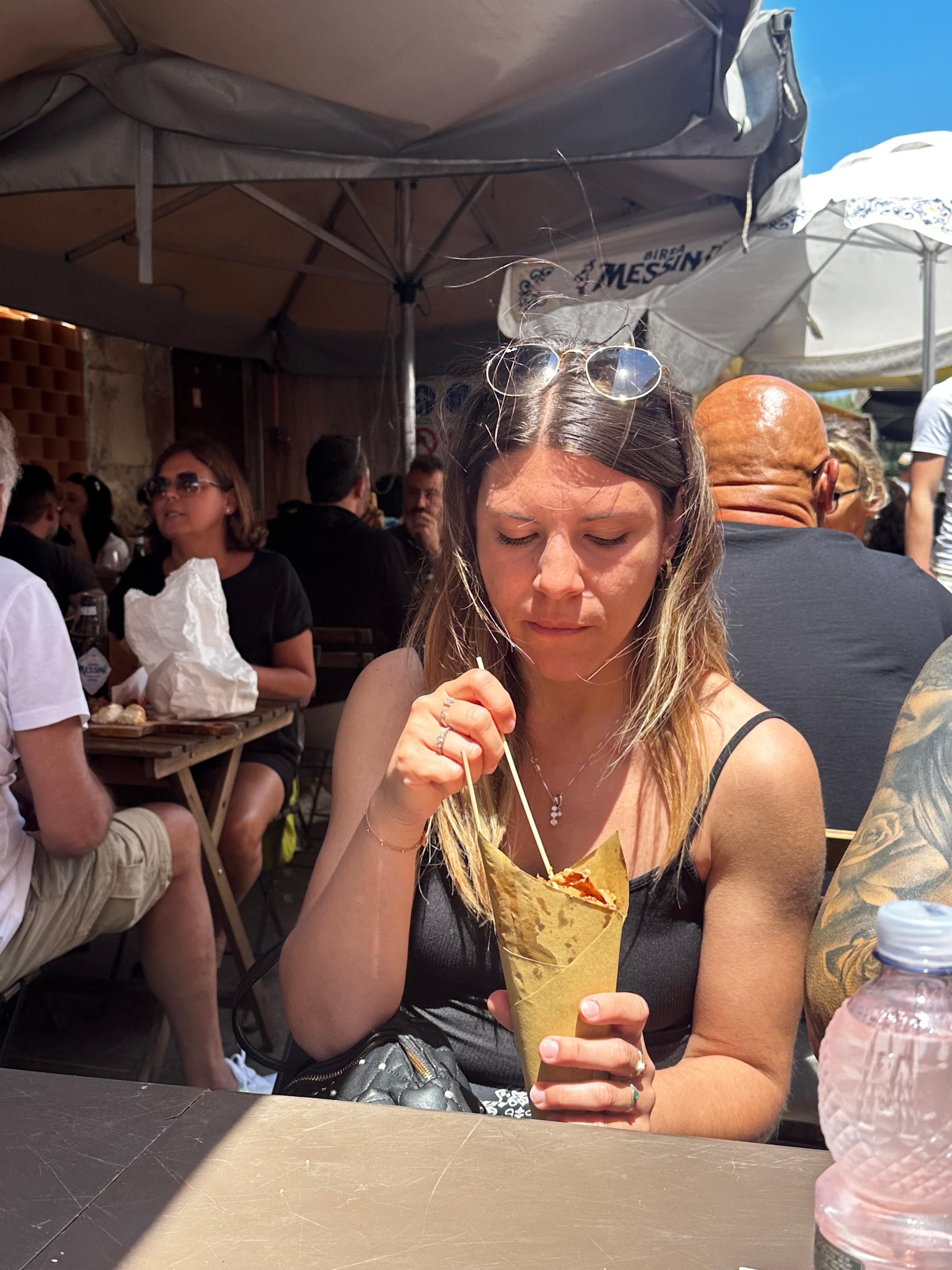 Ortigia street food tour Syracuse Sicily — arancino granita market seafood — image 1