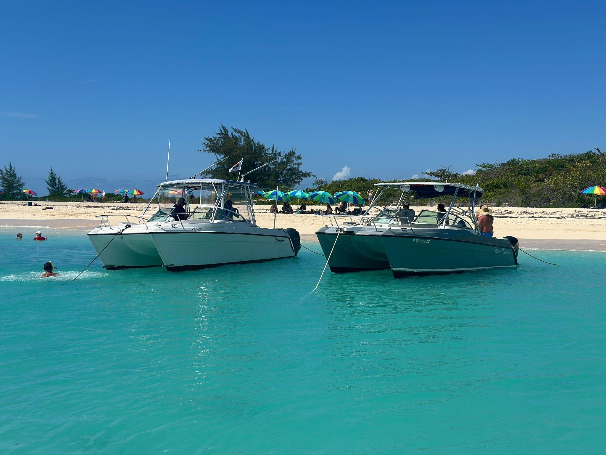 Private Power Catamaran to Icacos & Palomino Island
