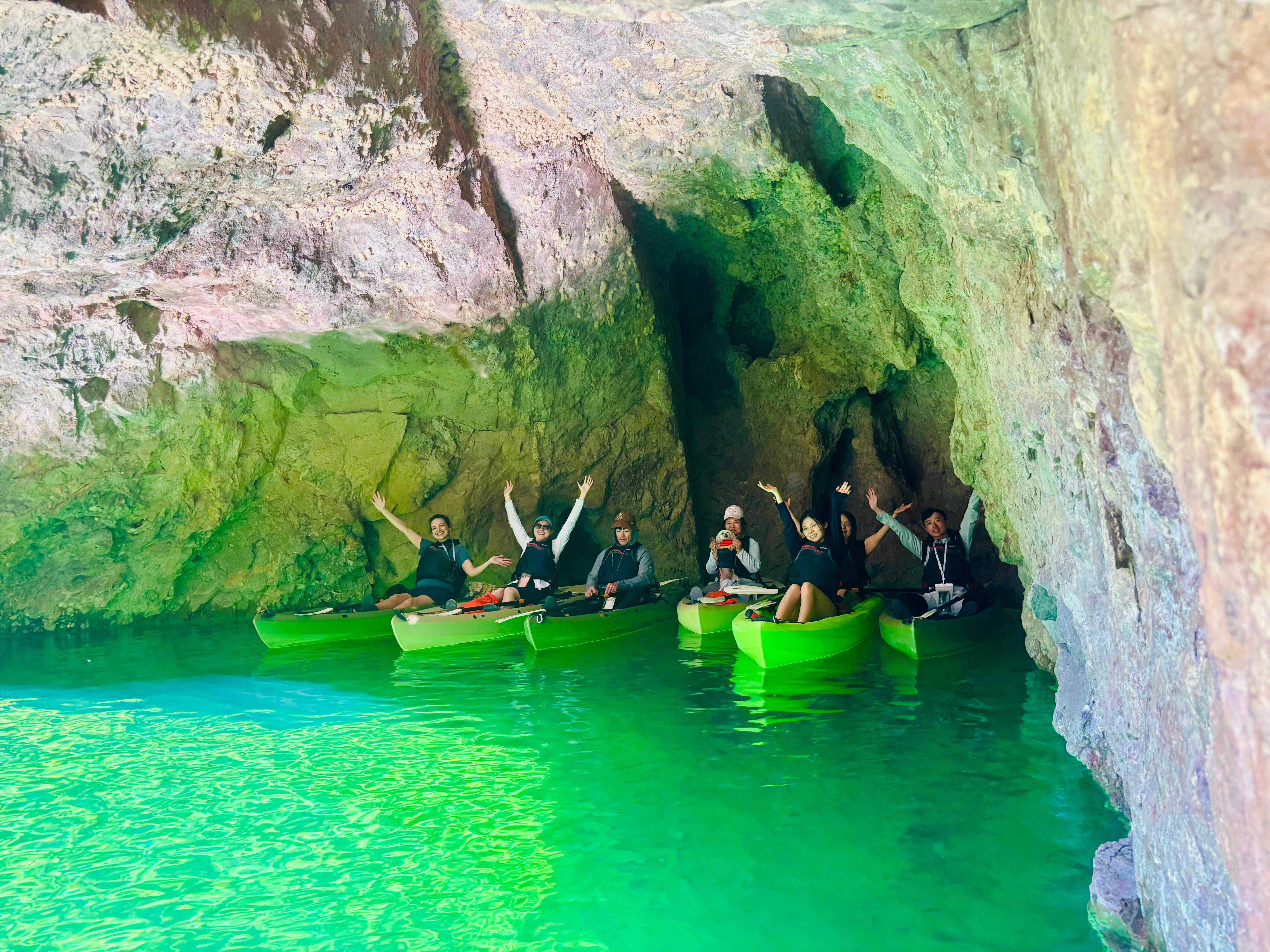 Emerald Cave Sunset Kayak Tour from Willow Beach