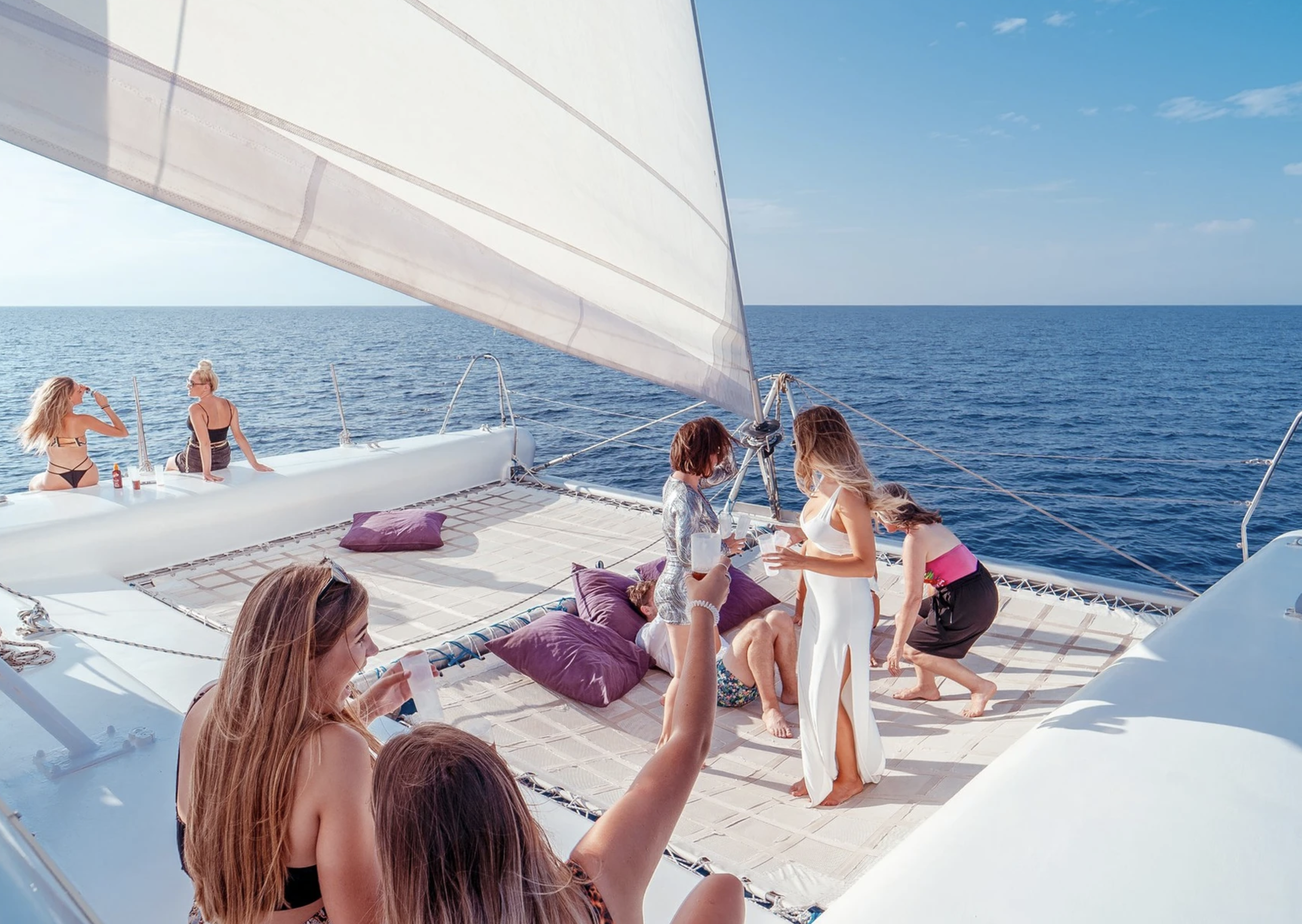 Ibiza Southwest Coast Catamaran with BBQ & Open Bar