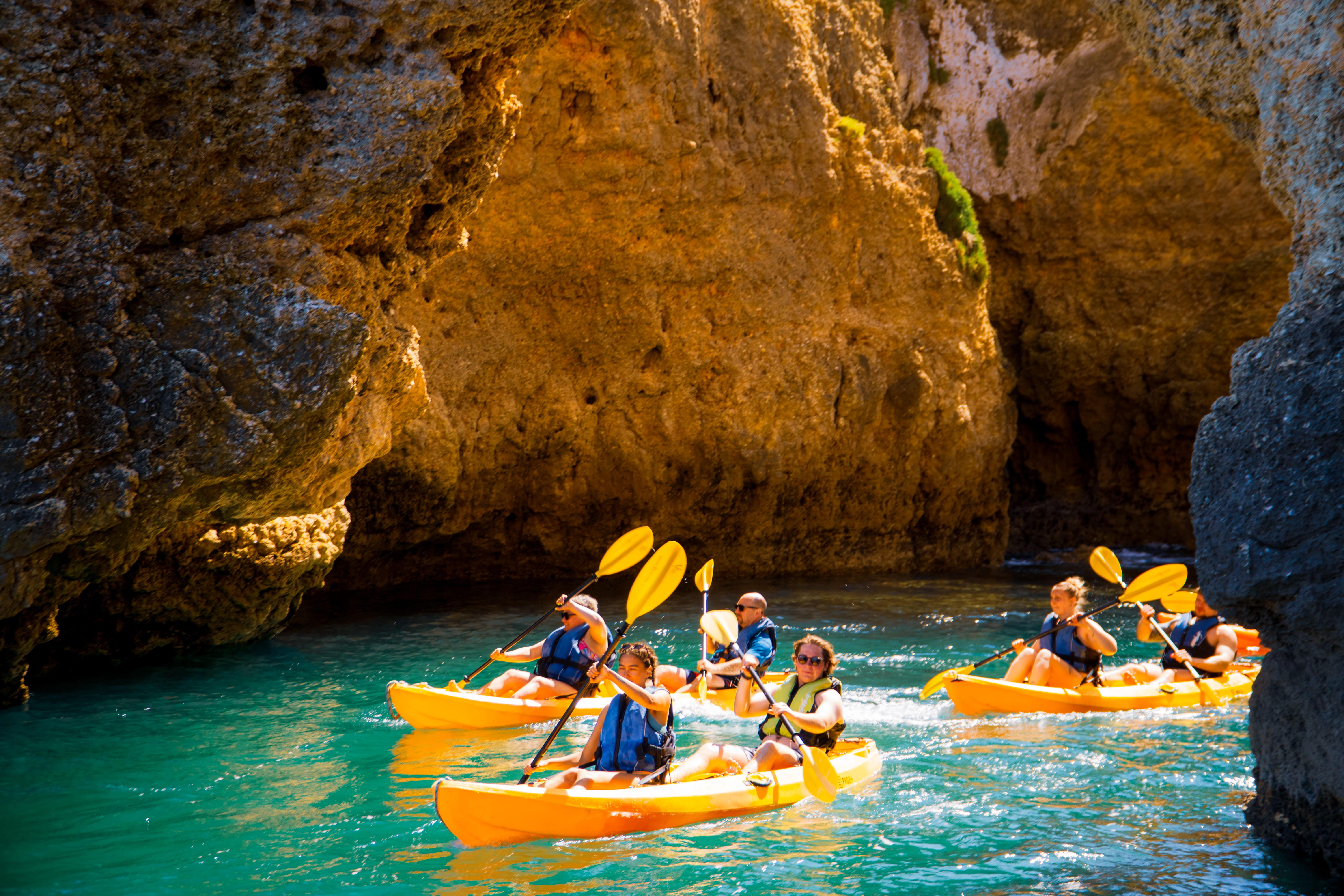 Ponta da Piedade Sea Caves Kayak & Boat Tour from Lagos