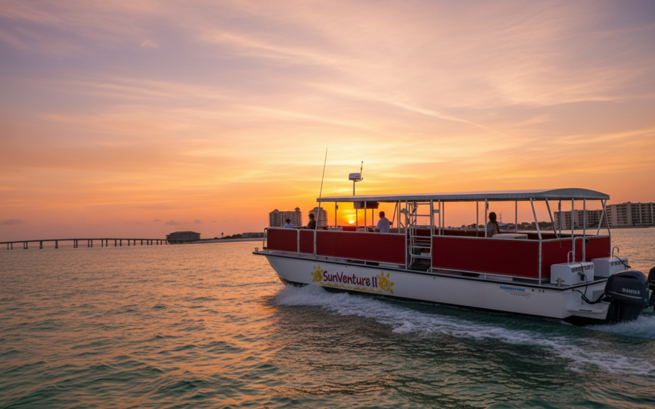 Destin Sunset Dolphin & Glow Cruise
