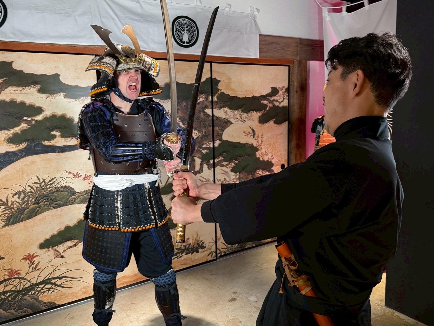 Kyoto Samurai Walk: Armor, Matcha & Riverside Photoshoot