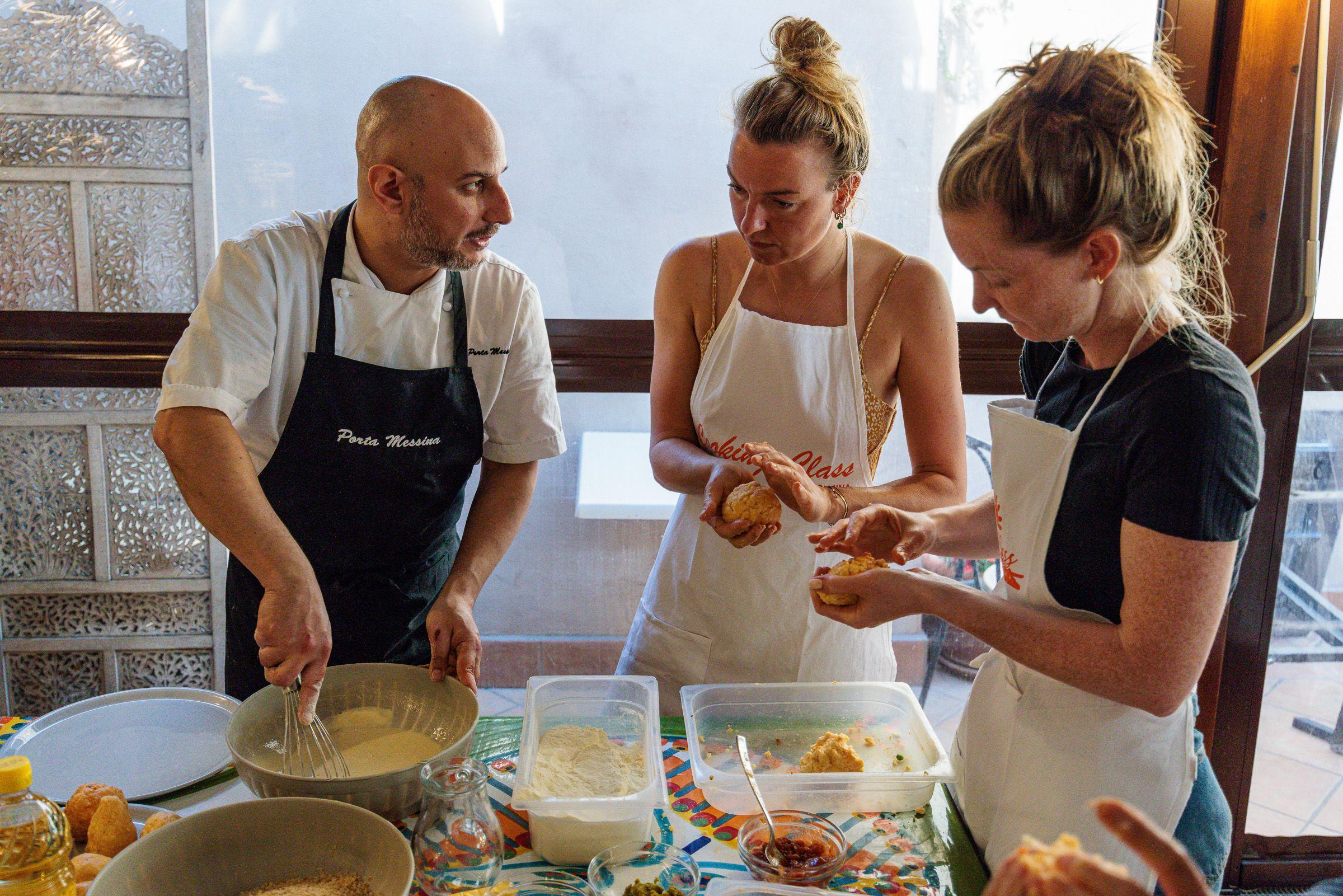 Hands-on Sicilian Arancino Workshop in Taormina