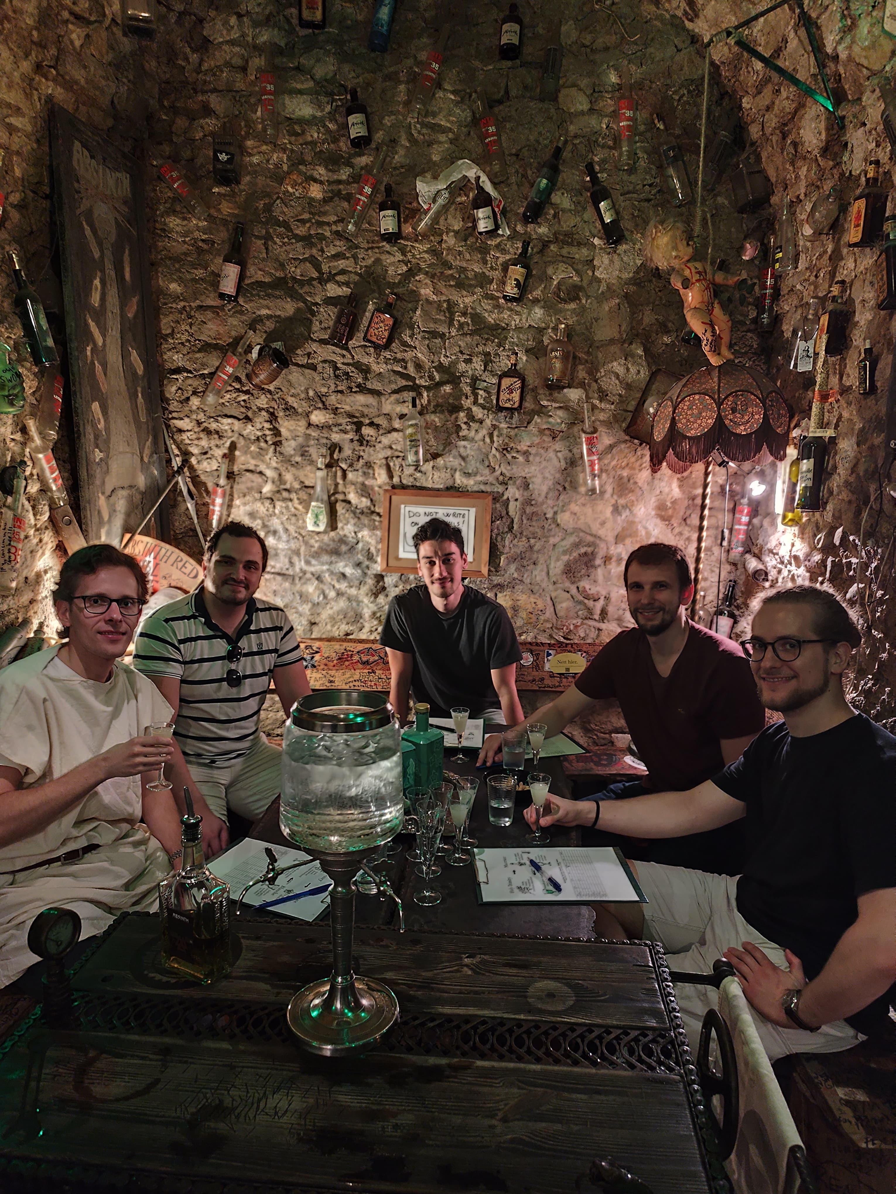 Prague Historic Absinthe Cellar Tasting