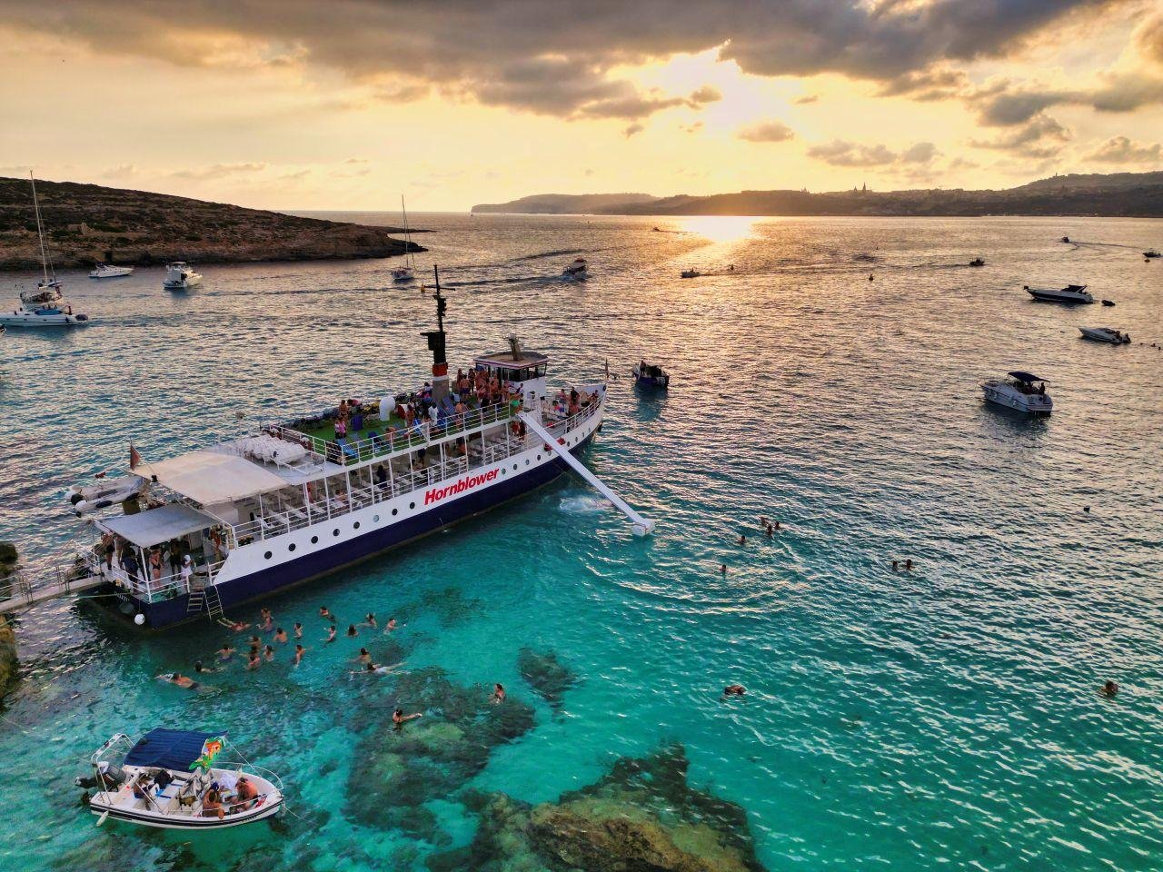 Blue Lagoon Evening Cruise with Water Slides