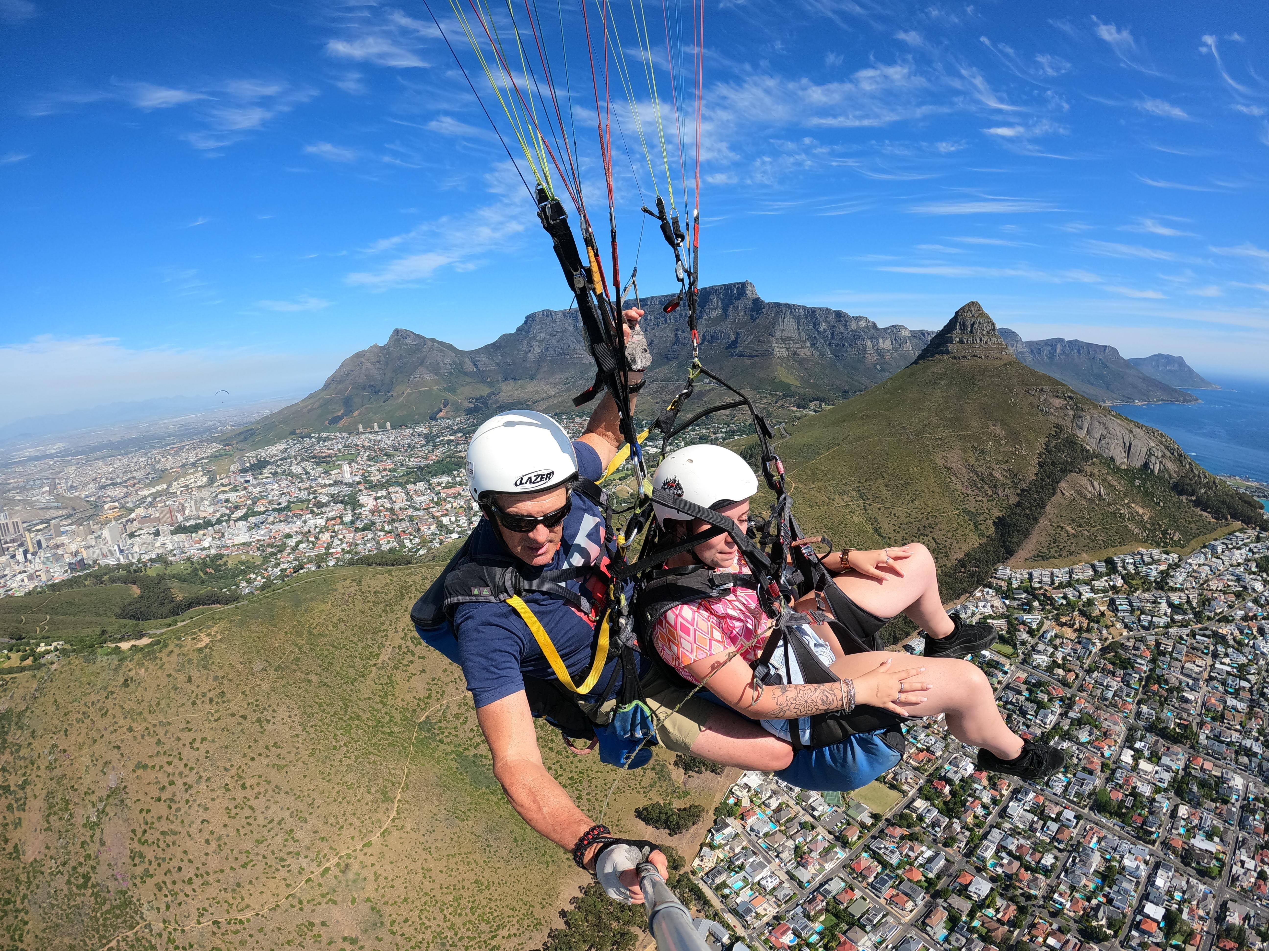 Cape Town Tandem Paragliding with Table Mountain Views