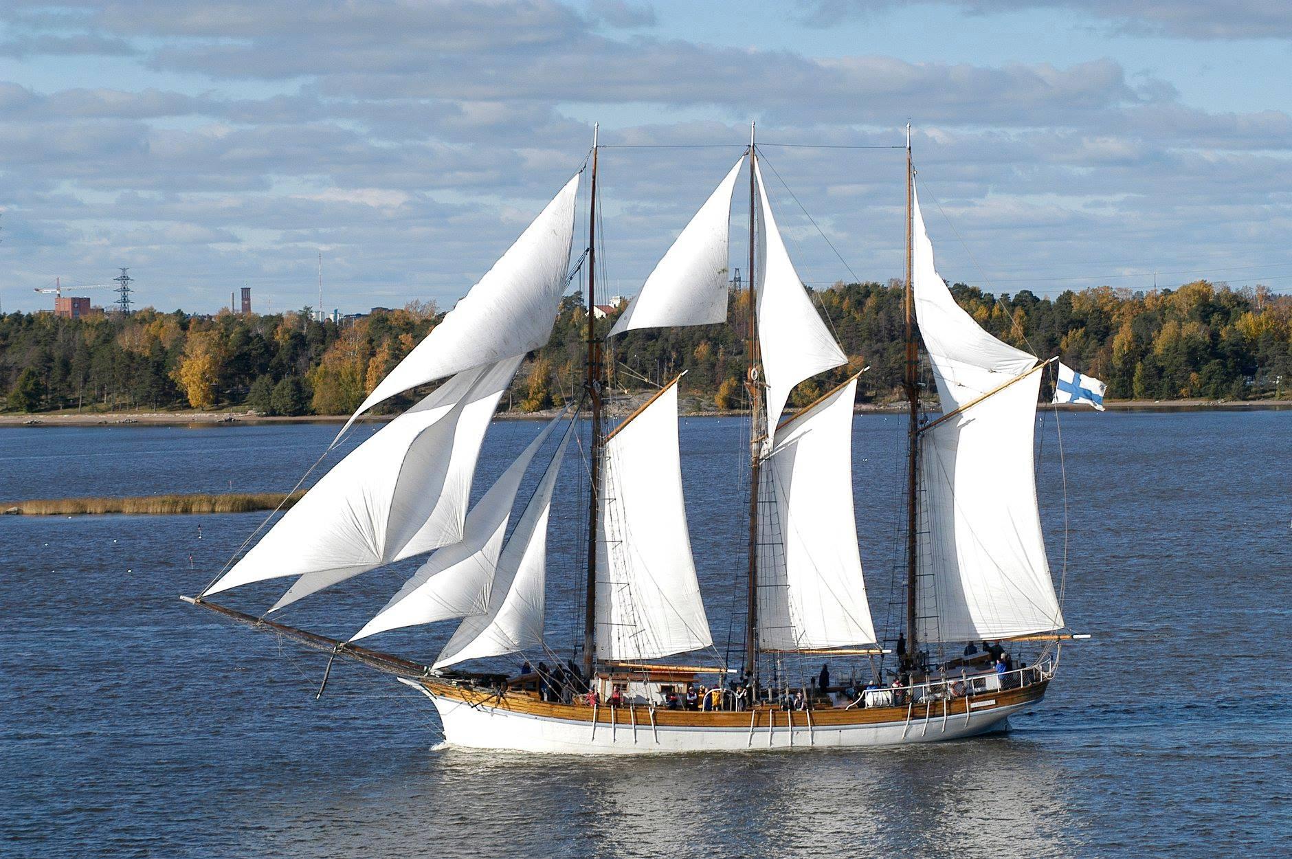 Traditional Schooner Sailing in Helsinki Archipelago