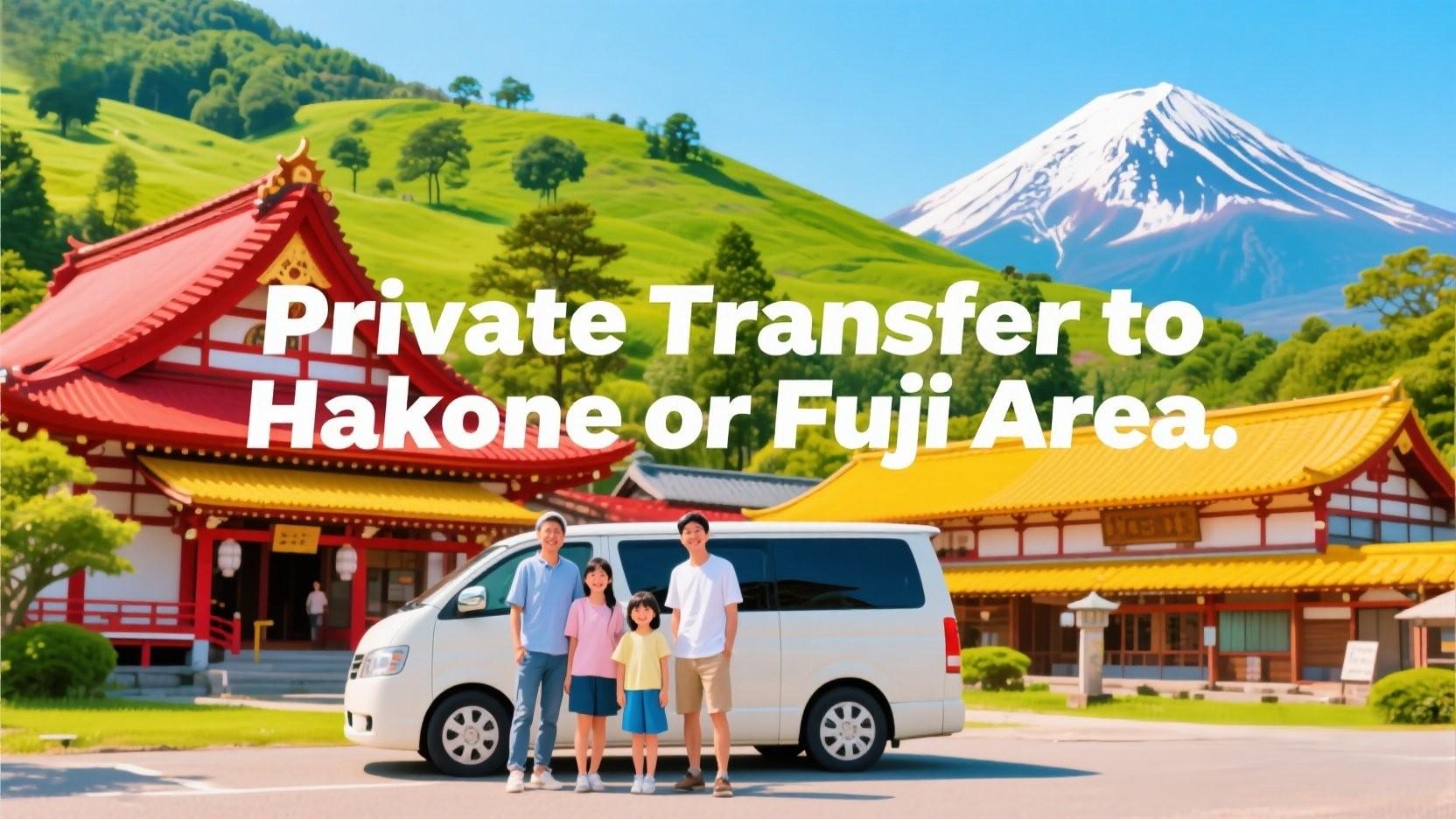 Haneda Airport Private Transfer to Hakone or Mount Fuji Area