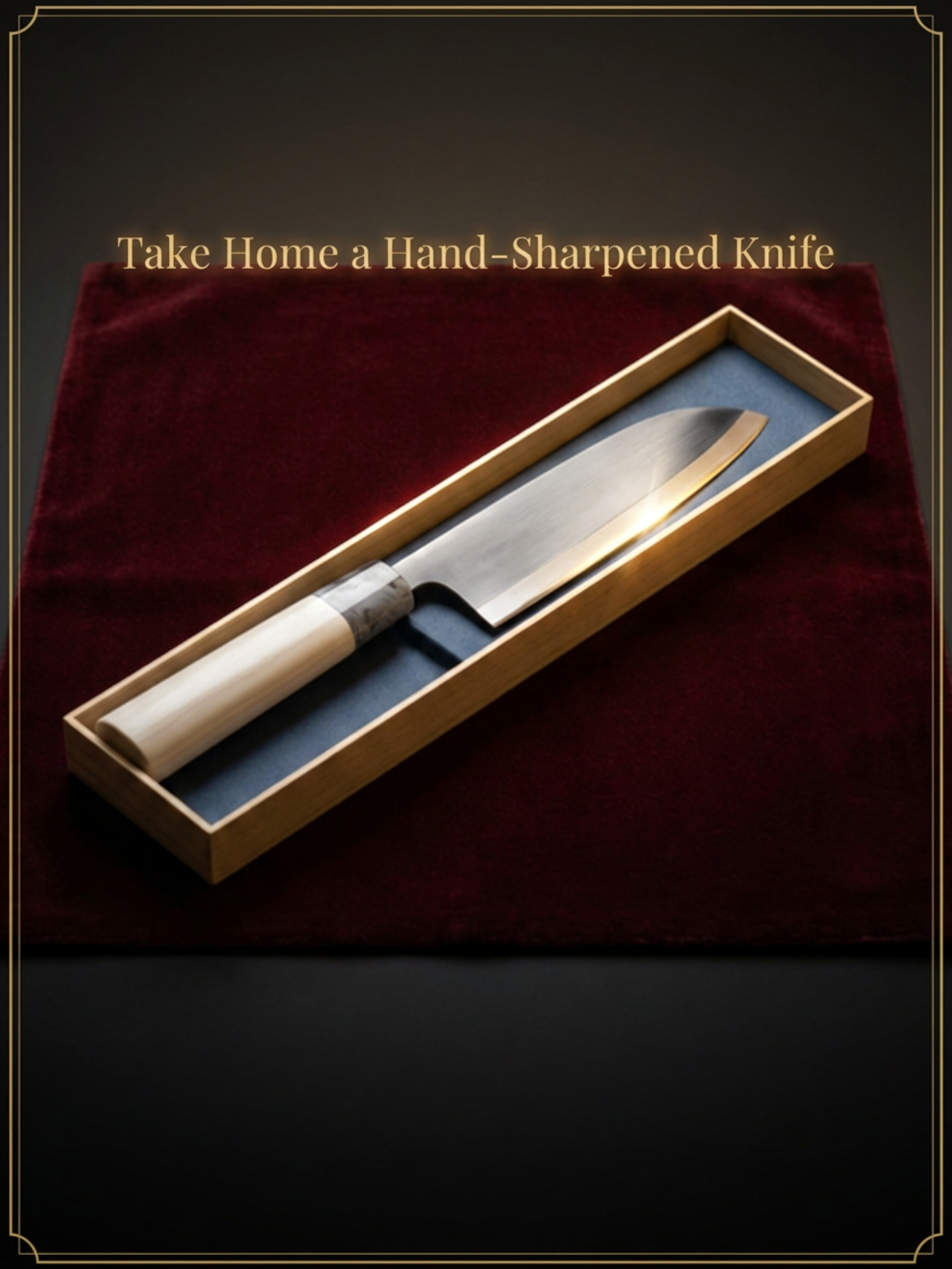 Narita: Sharpen Your Own Japanese Knife and Take It Home