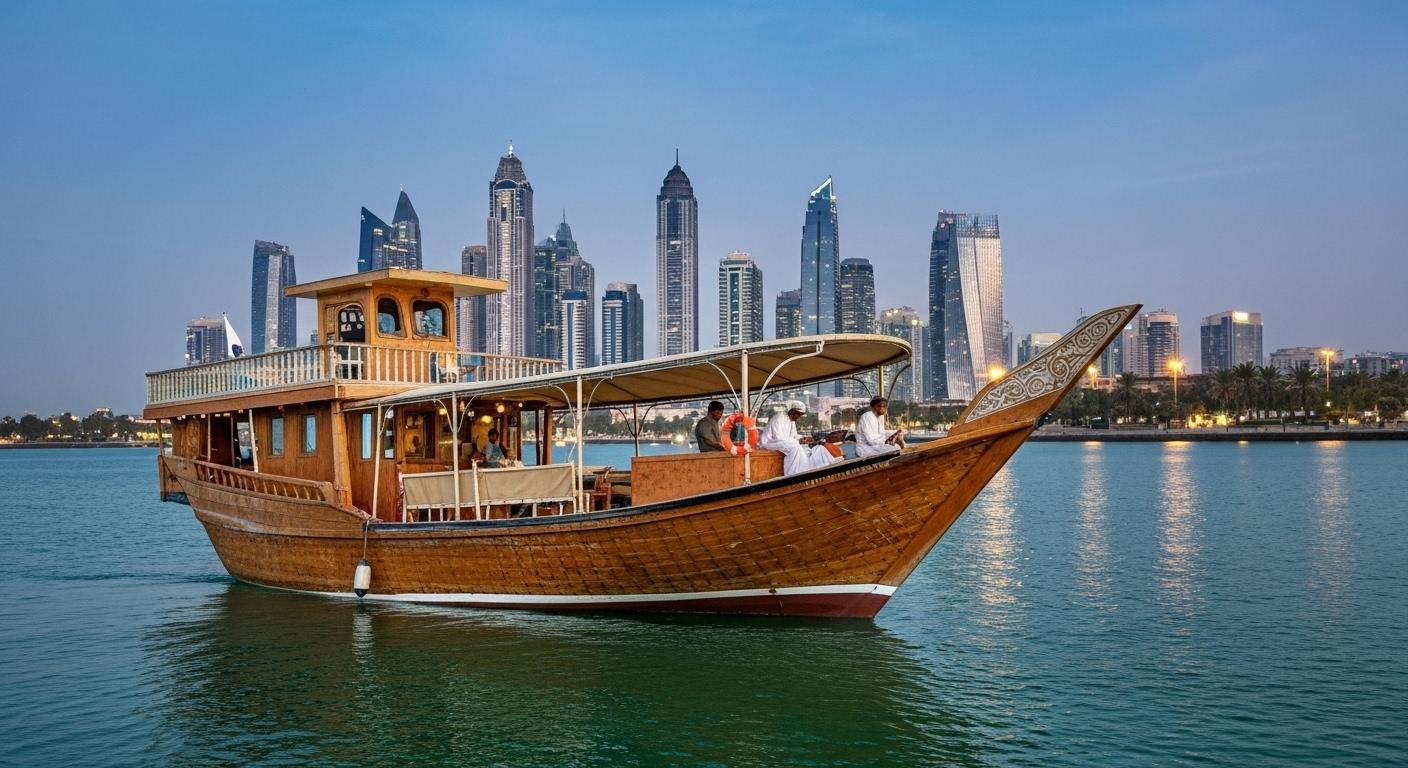 Doha Traditional Dhow Cruise with BBQ Buffet