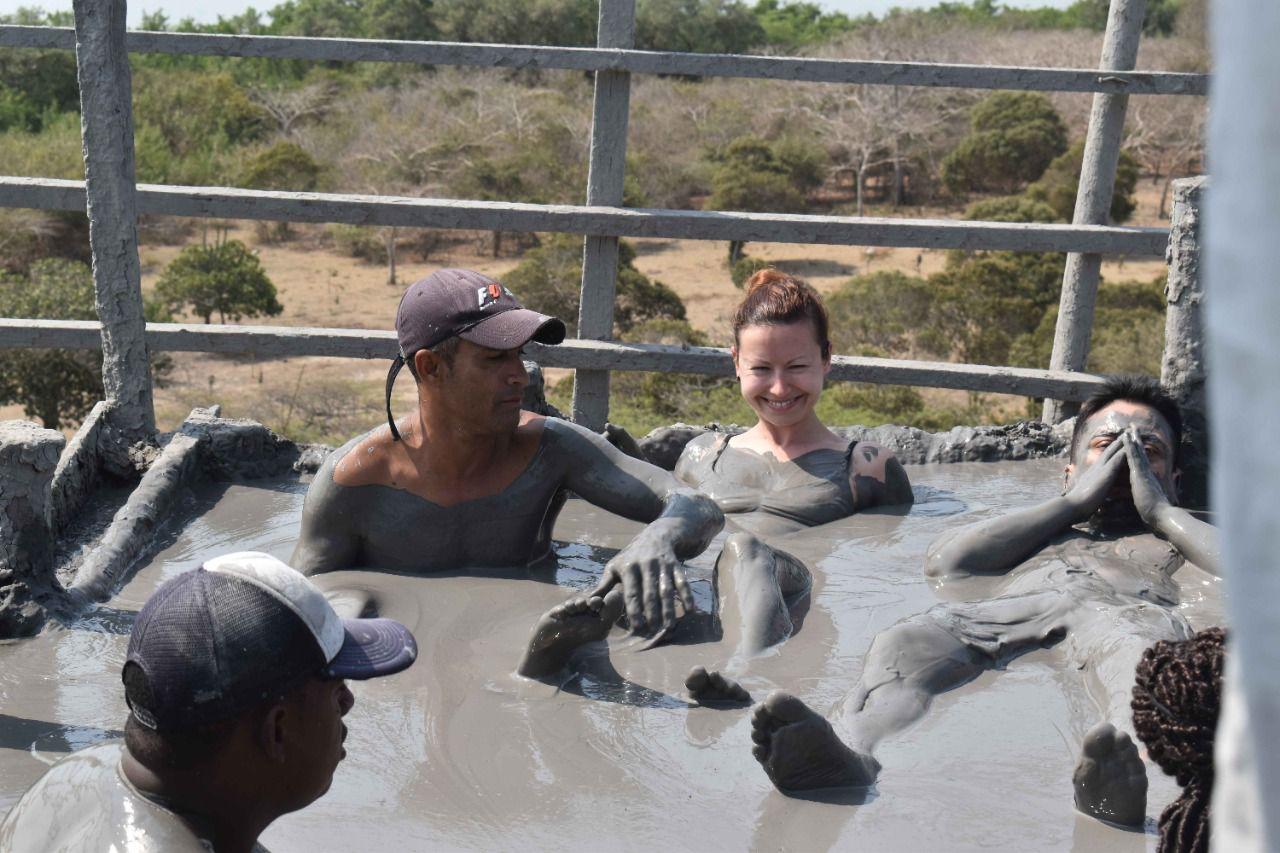 Cartagena Mud Volcano, Beach, and Hotel Pool Day Trip