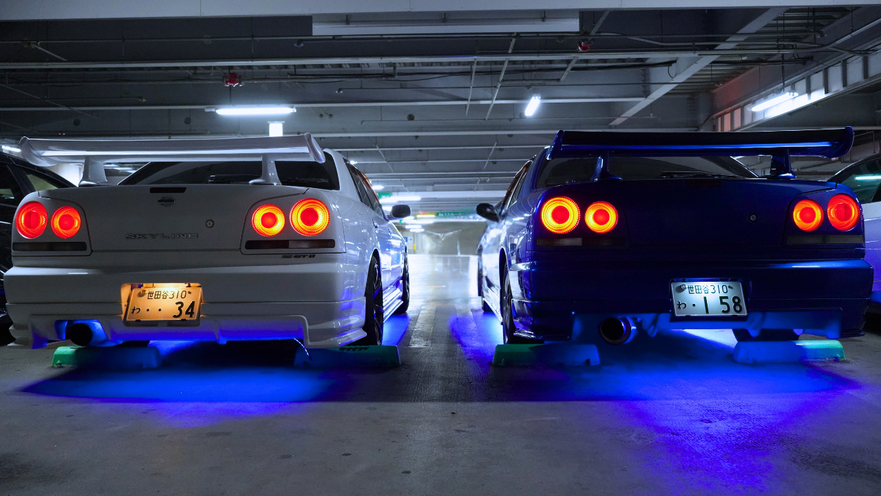 【Self-Drive in Tokyo】R34/35 GT-R JDM TOUR to Daikoku PA