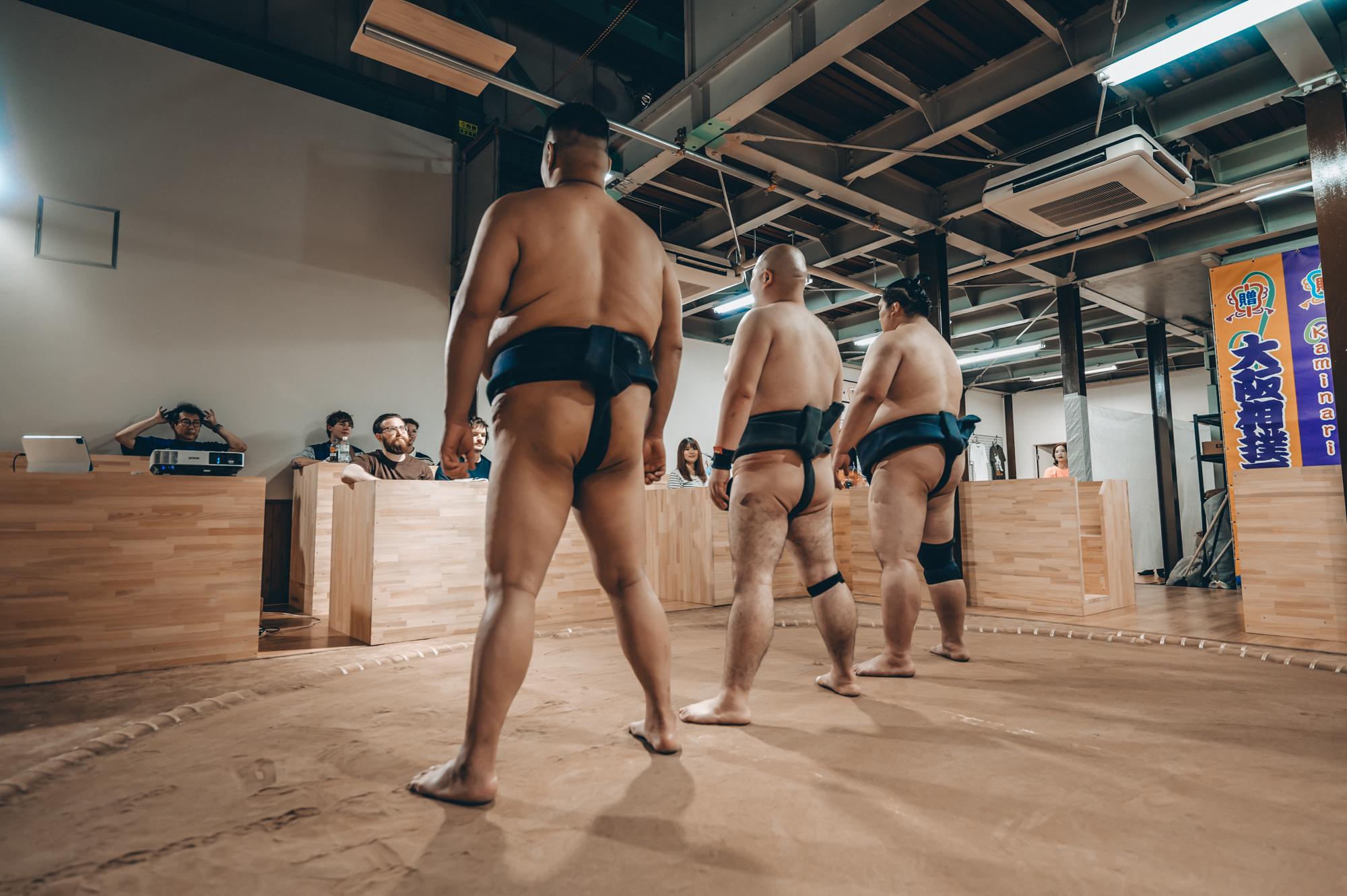 Authentic Osaka Sumo Experience: Ex-Pro Match & Ring Challenge