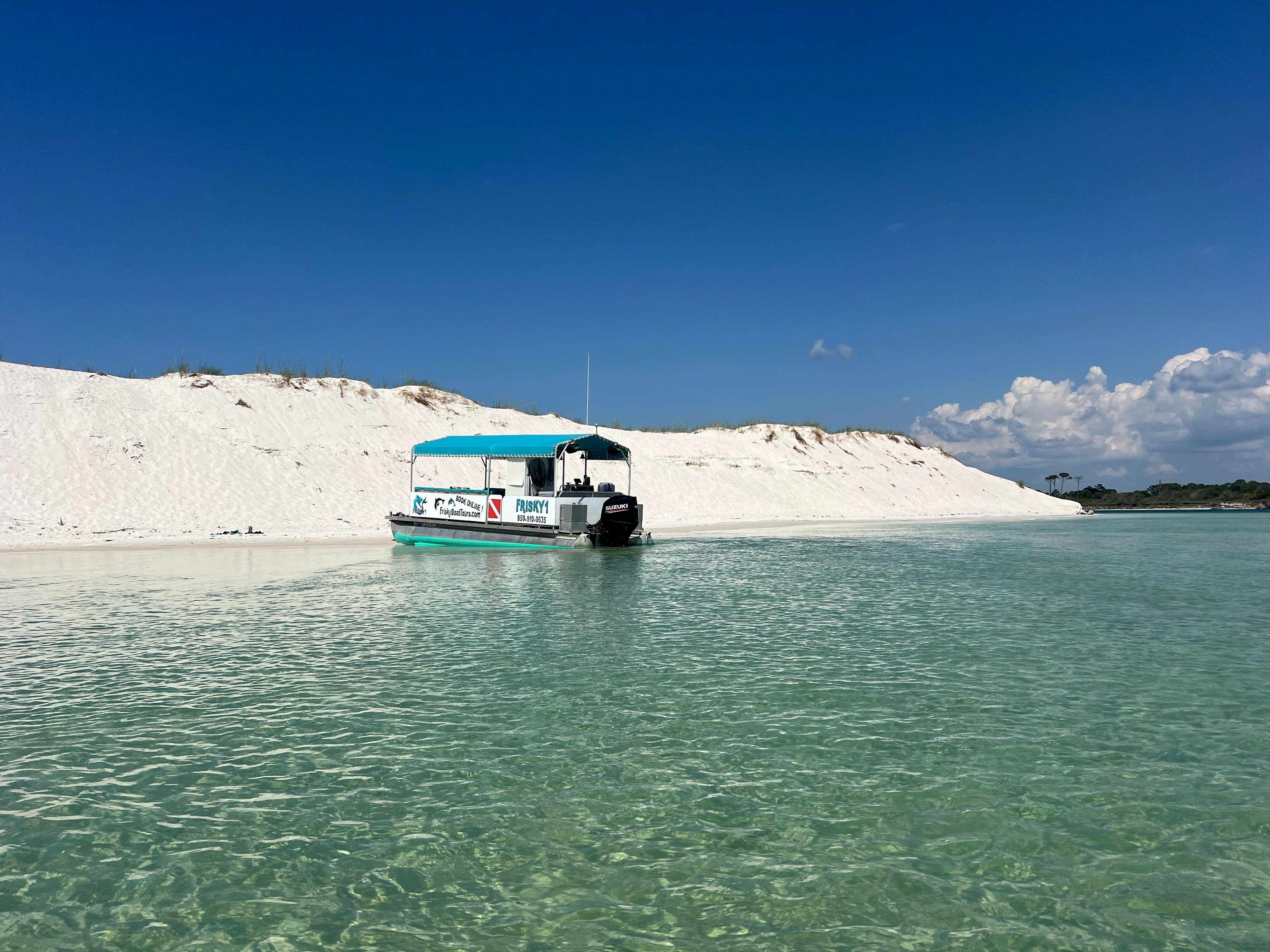 Private Pensacola Beach Dolphin Boat Tour & Secluded Swim