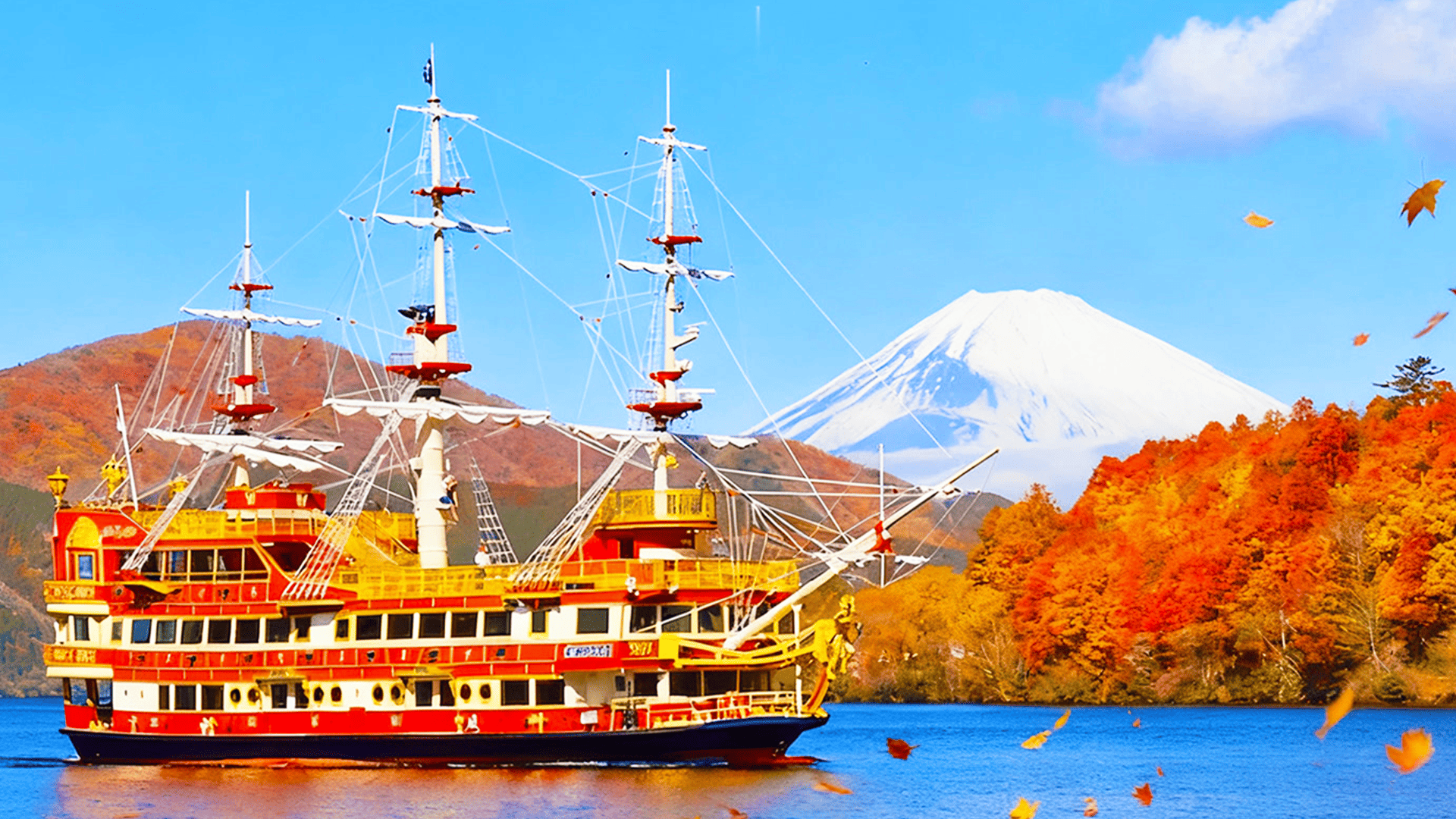 Mt. Fuji & Hakone Day Trip: Pirate Cruise, Ropeway & Shrine from Tokyo