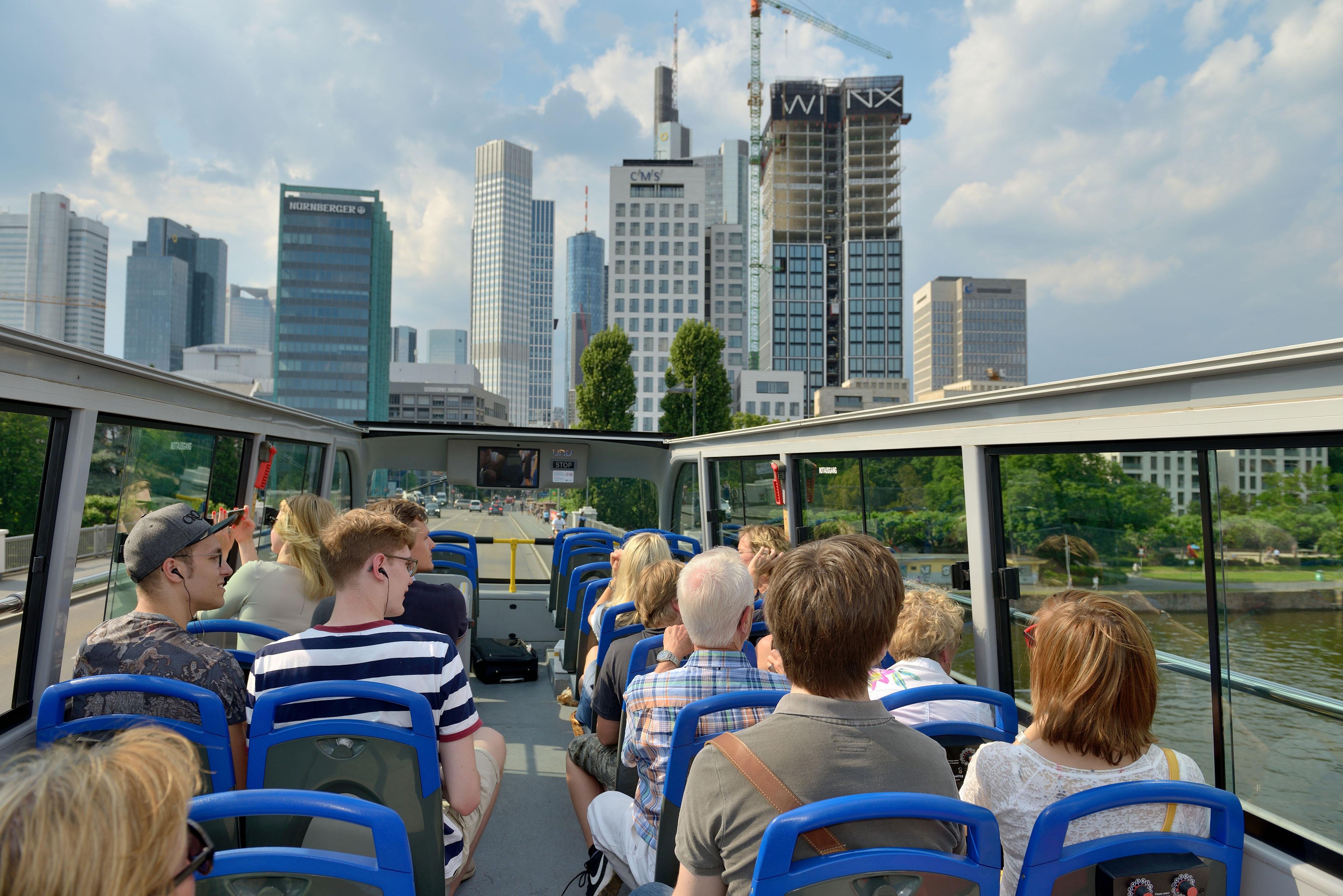 Frankfurt Evening Panorama Tour by Double-Decker Bus