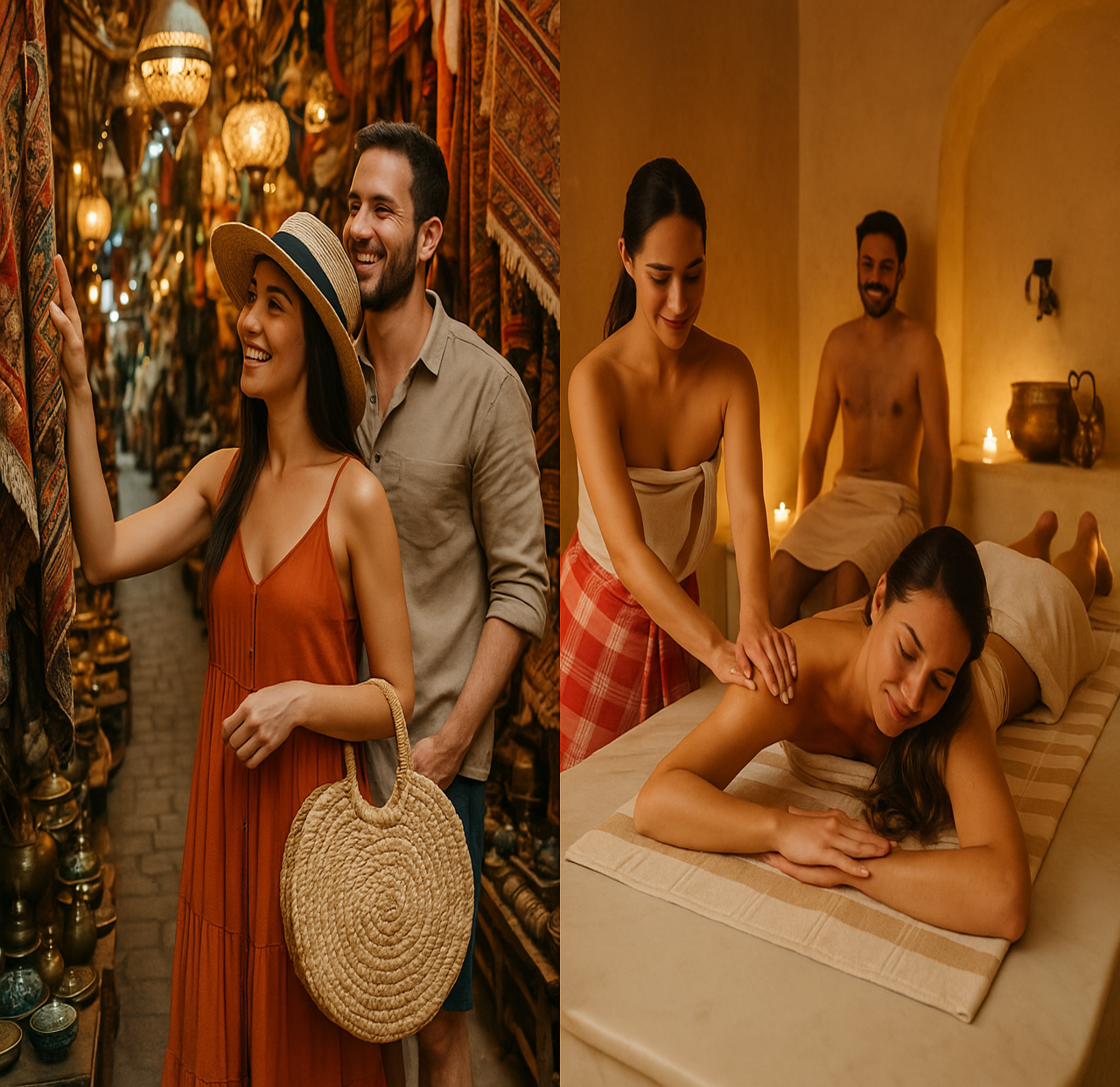 Marrakech: Souk Tour & Berber Hammam with Massage