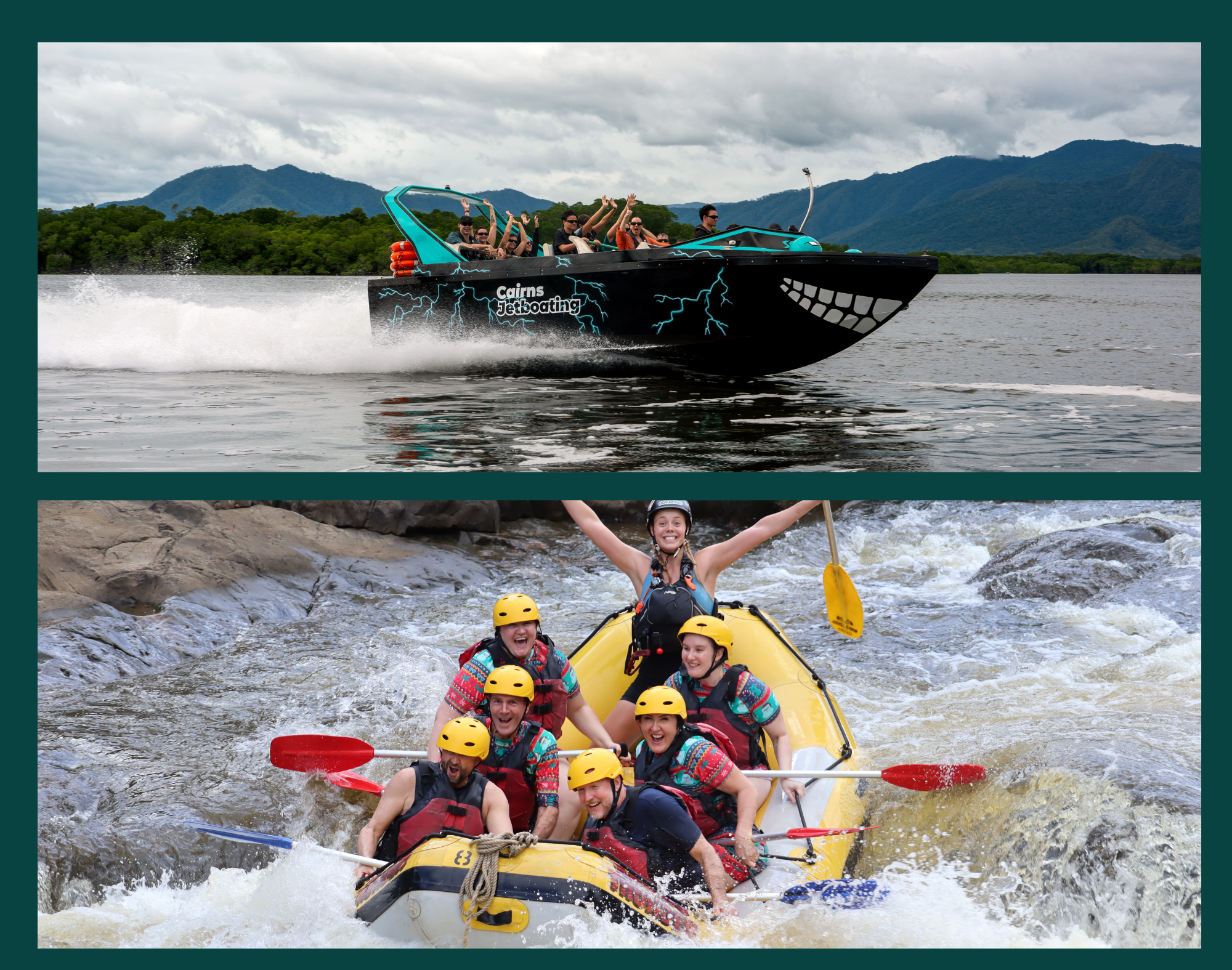 Cairns Double Water Thrill: Jet Boat & Whitewater Rafting