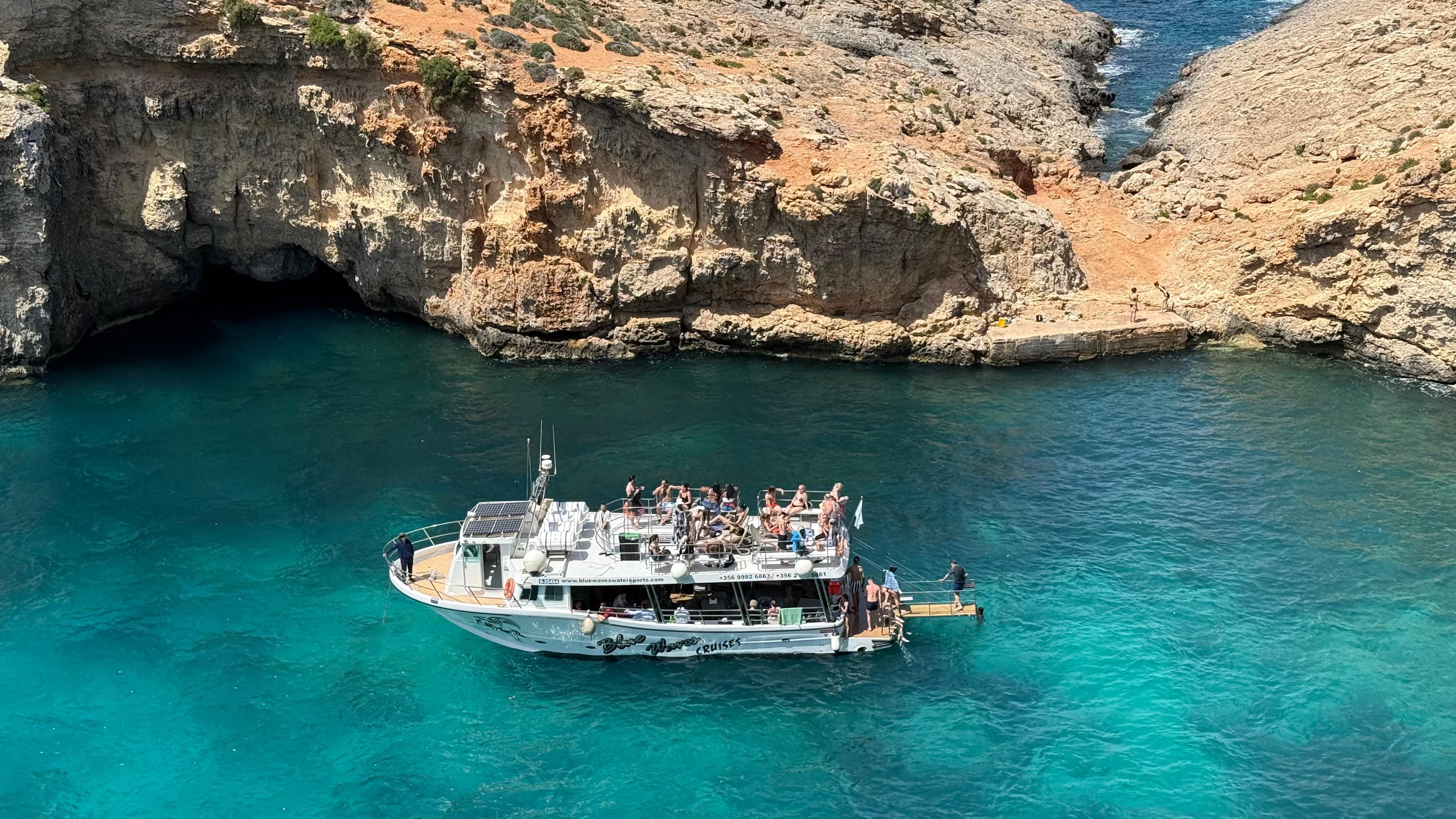 Comino 3-Bay Cruise: Blue Lagoon, Crystal Lagoon & Halfa Rock