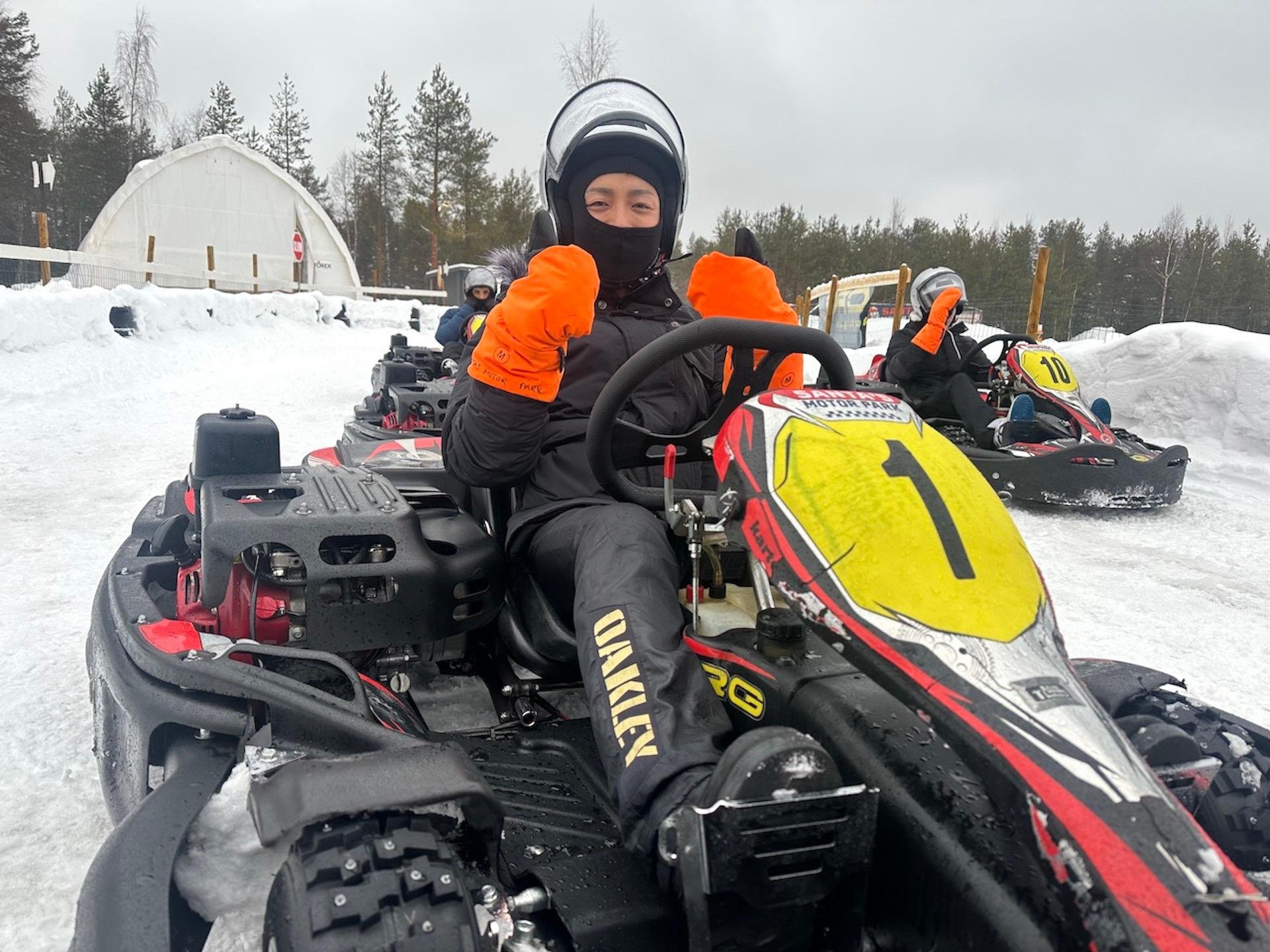 Arctic Ice Karting at Santa Claus Village