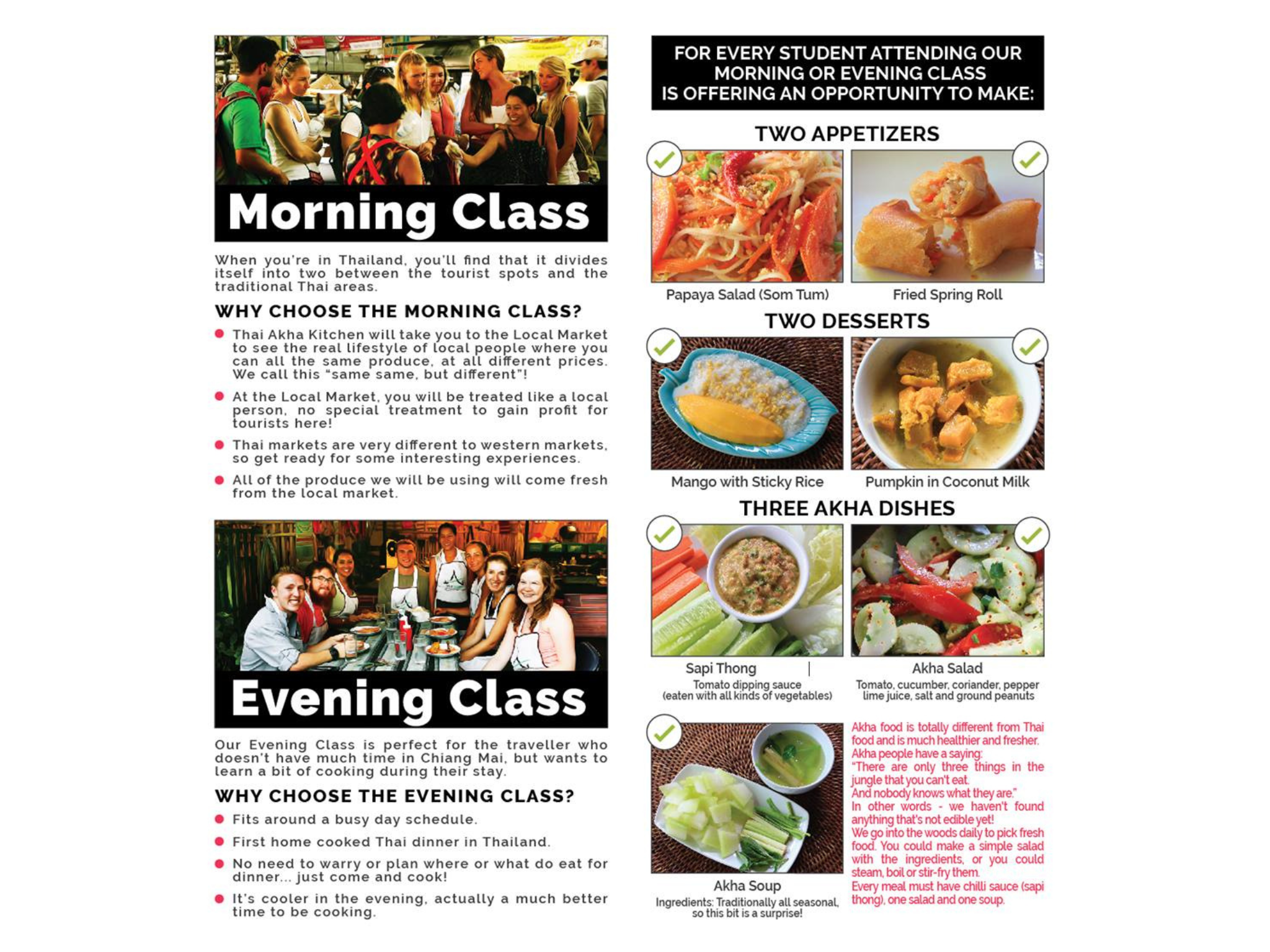 Chiang Mai: Traditional Thai-Akha Cooking Class& Market Tour