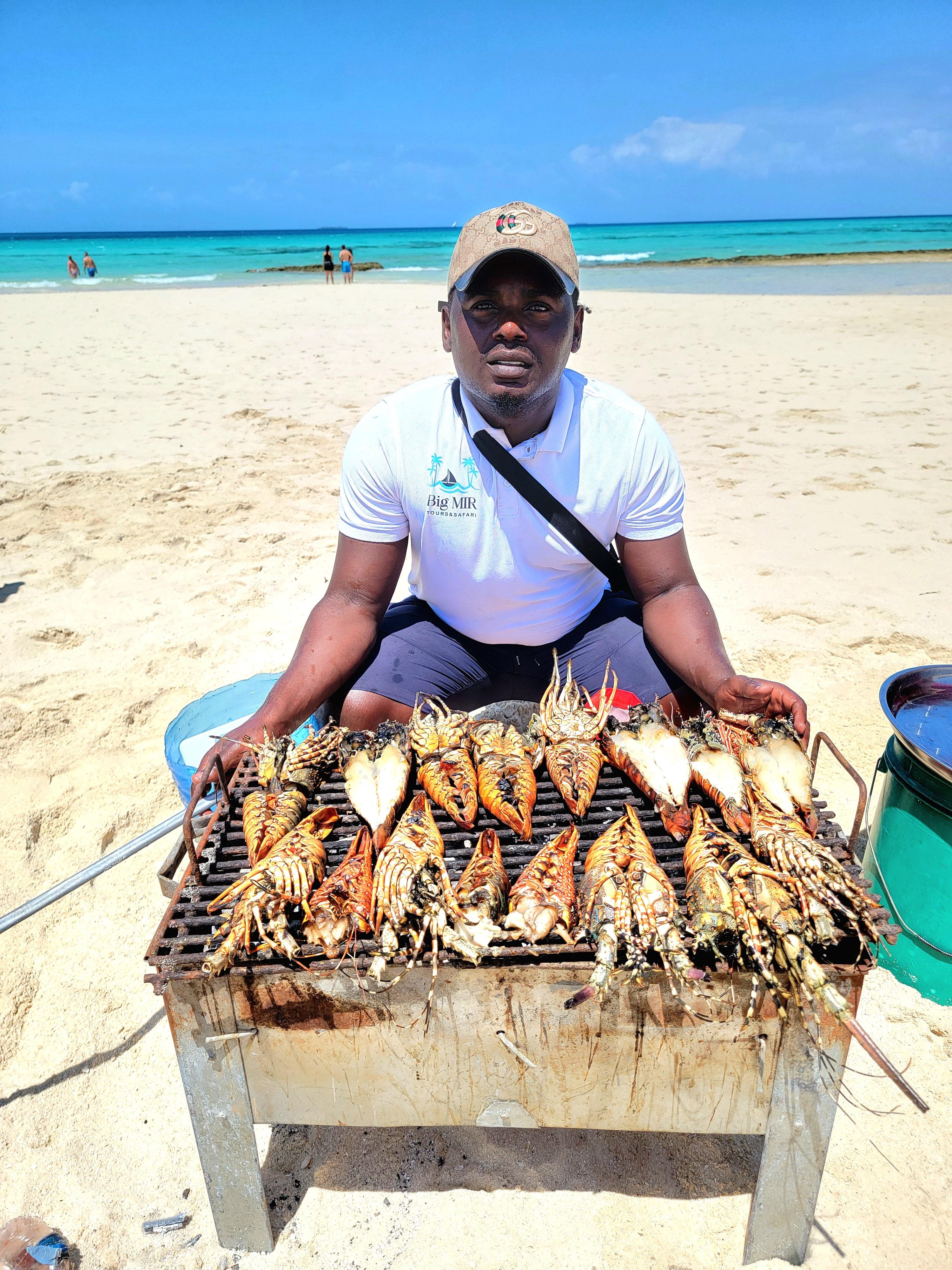 Zanzibar Sandbank & Prison Island Day Trip with Seafood Lunch