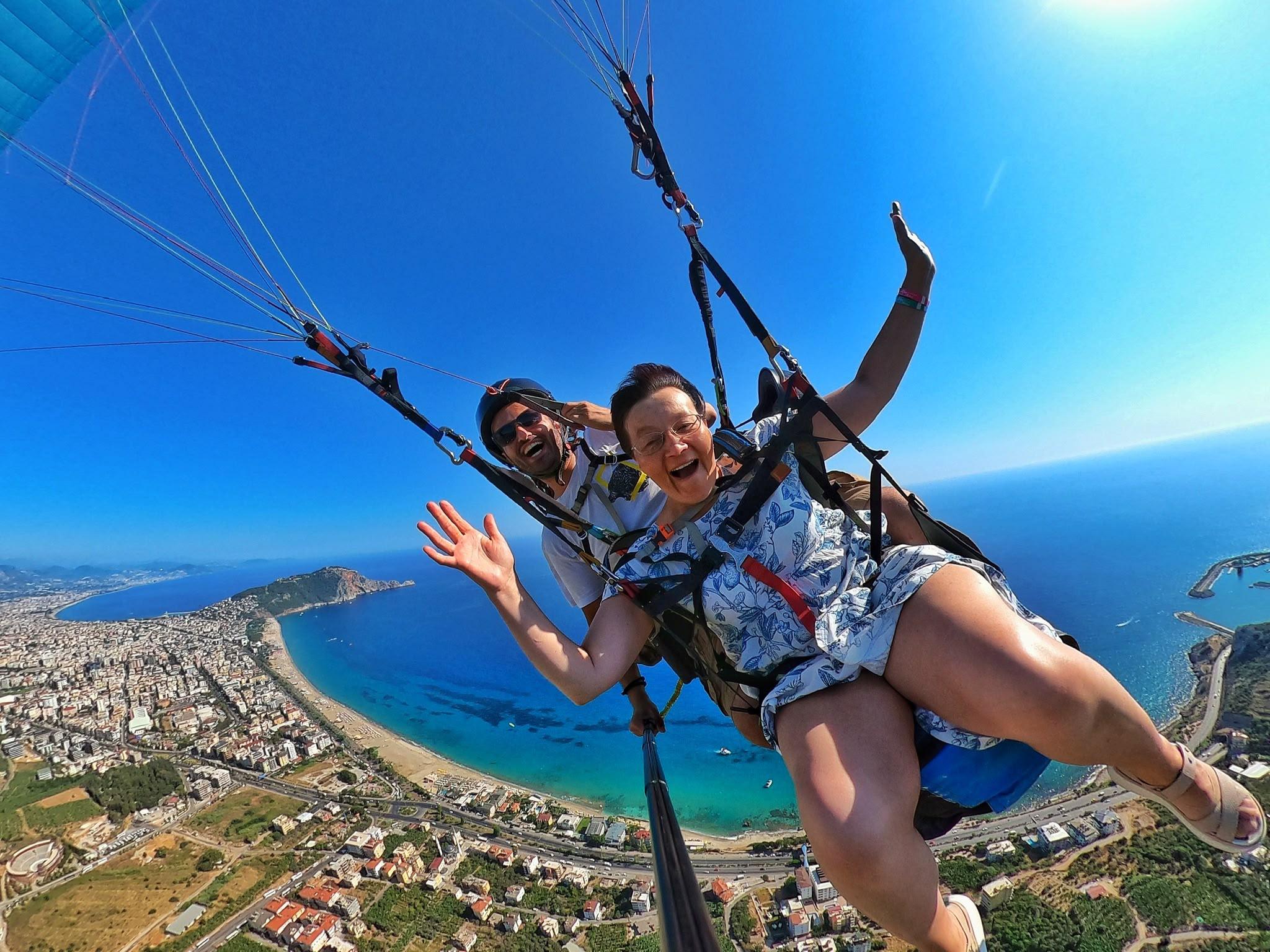 Tandem Paragliding Over Alanya from Antalya