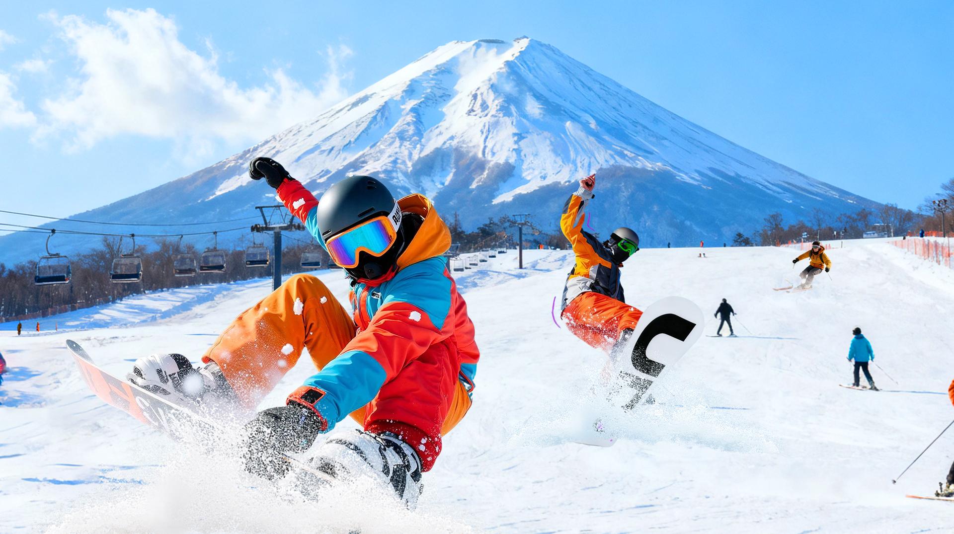 Mount Fuji Snow Day: Skiing & Winter Fun at Yeti Resort from Tokyo