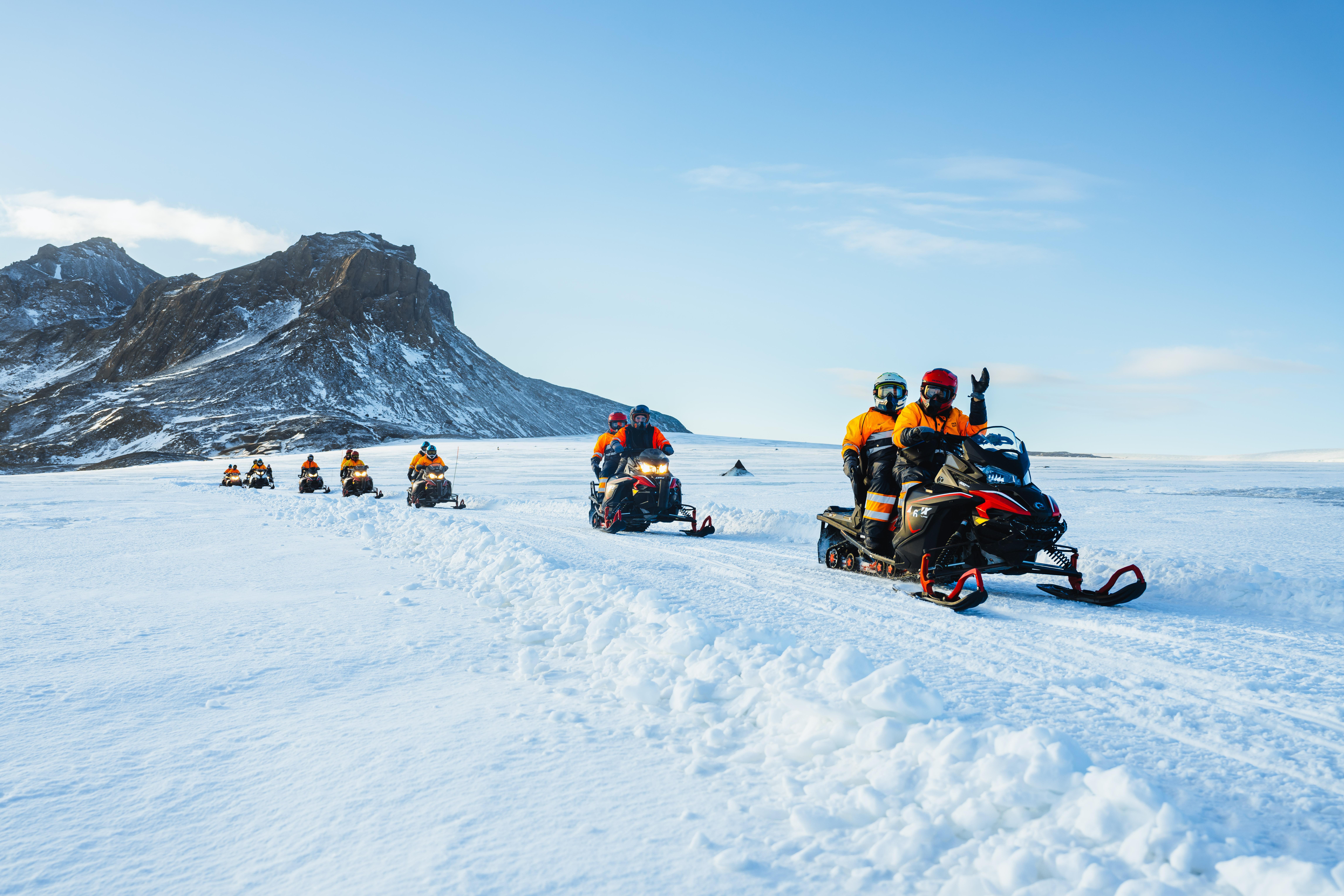 Golden Circle & Langjökull Glacier Snowmobile Adventure