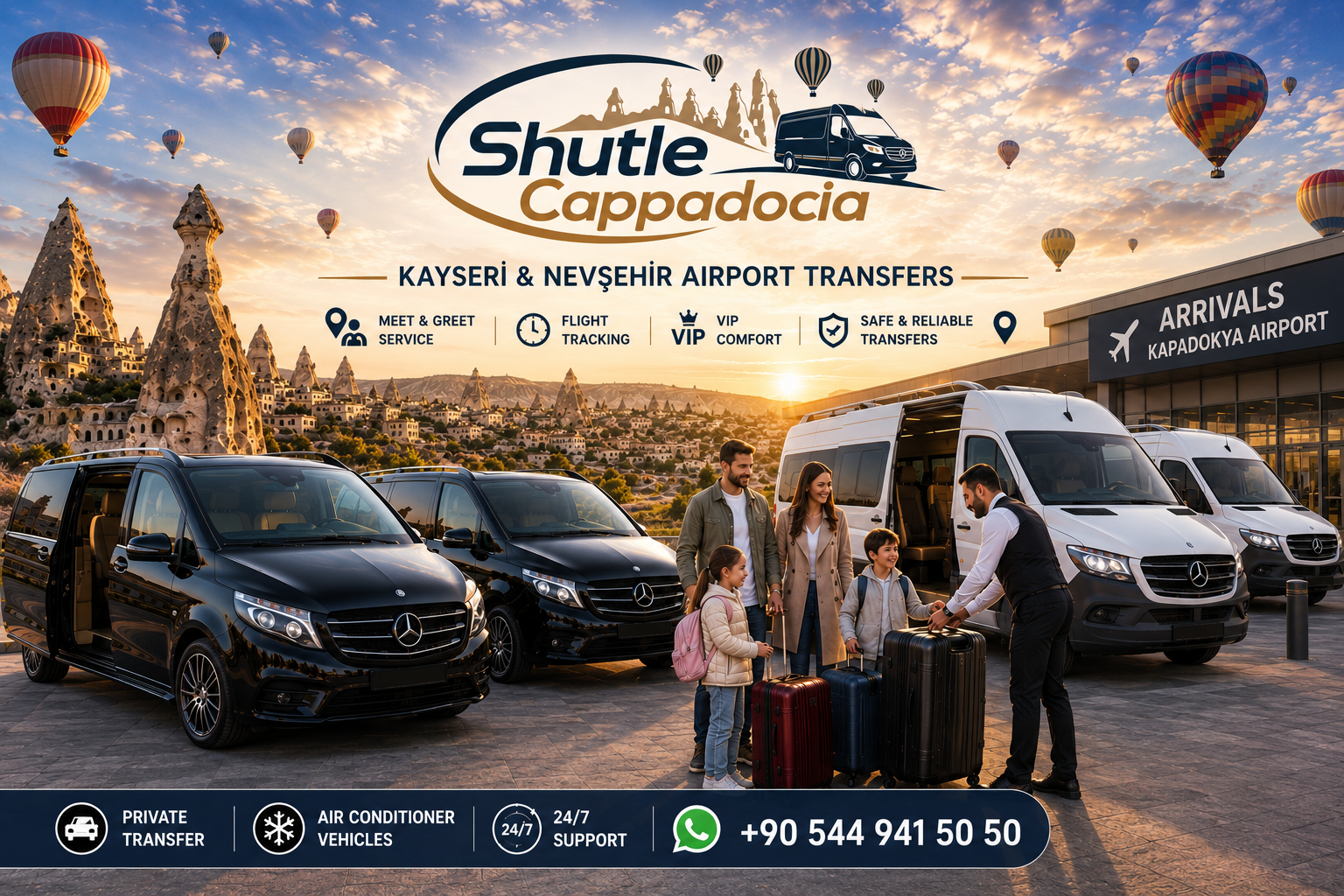 Kayseri & Nevşehir Airport to Cappadocia Hotel Transfer