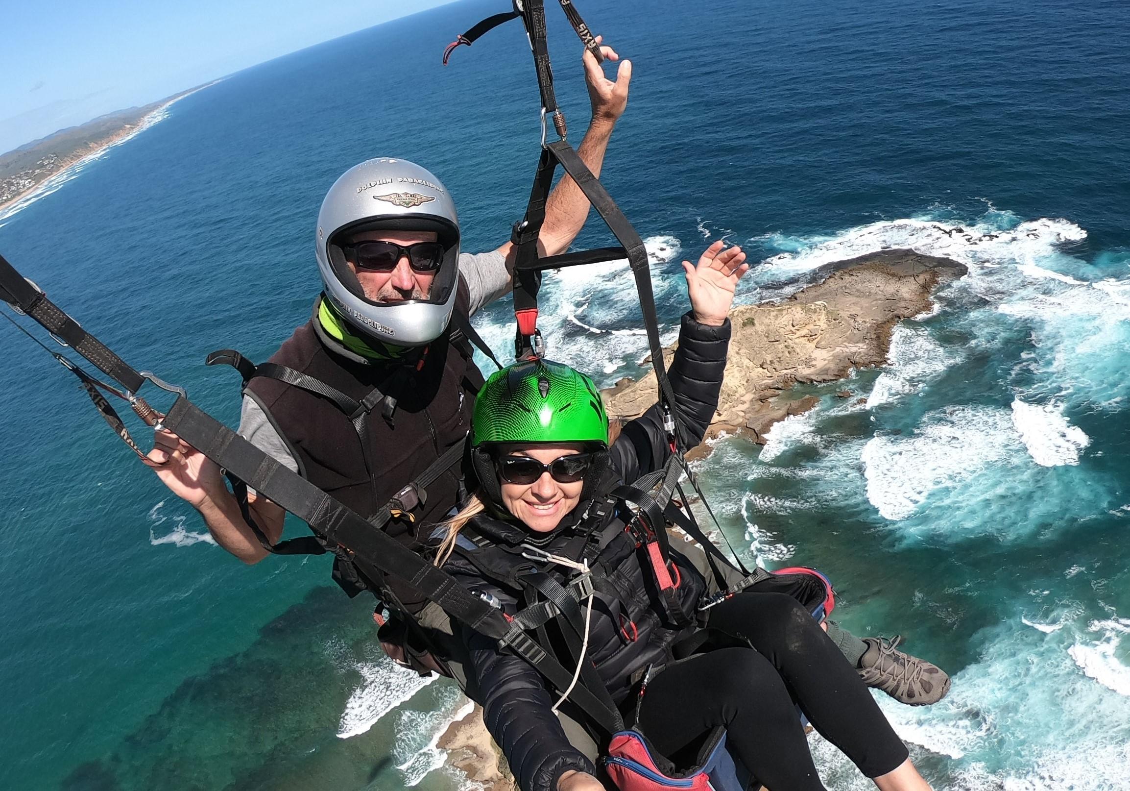 Tandem Paragliding Flight Over Garden Route