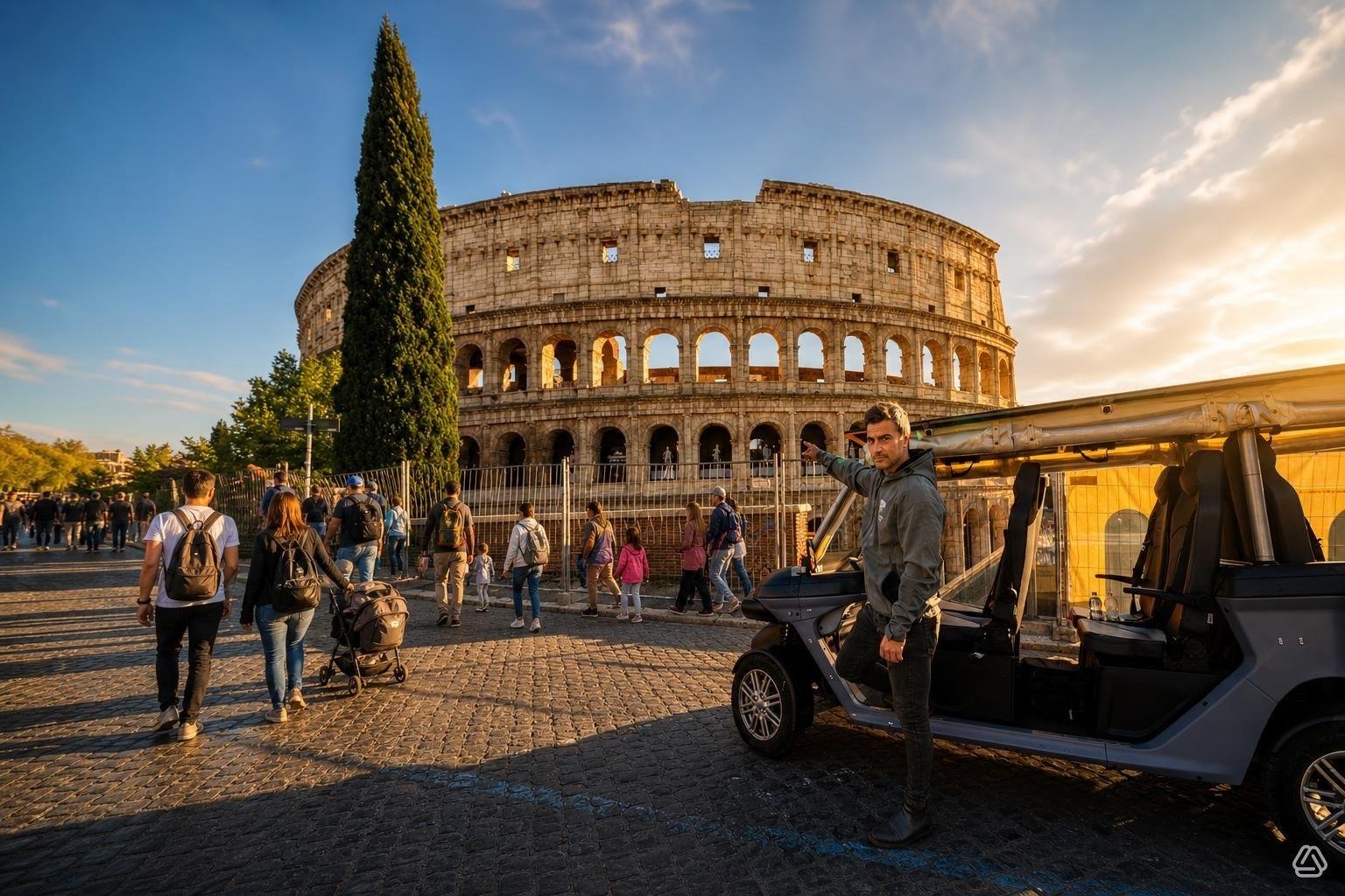 Rome private golf cart tour VIP electric cart imperial city — image 48