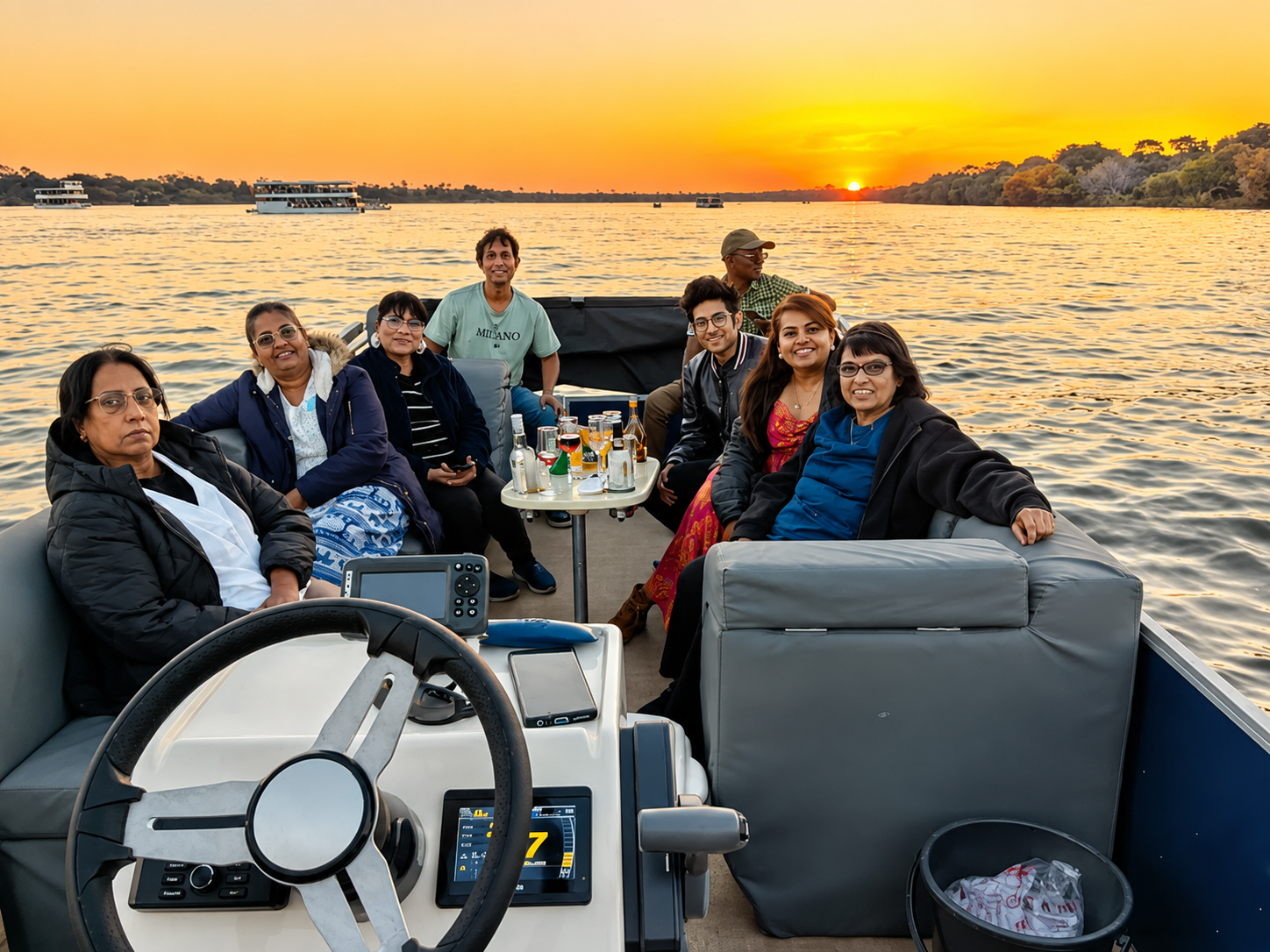 Private Zambezi Sunset Cruise with Drinks & Canapés