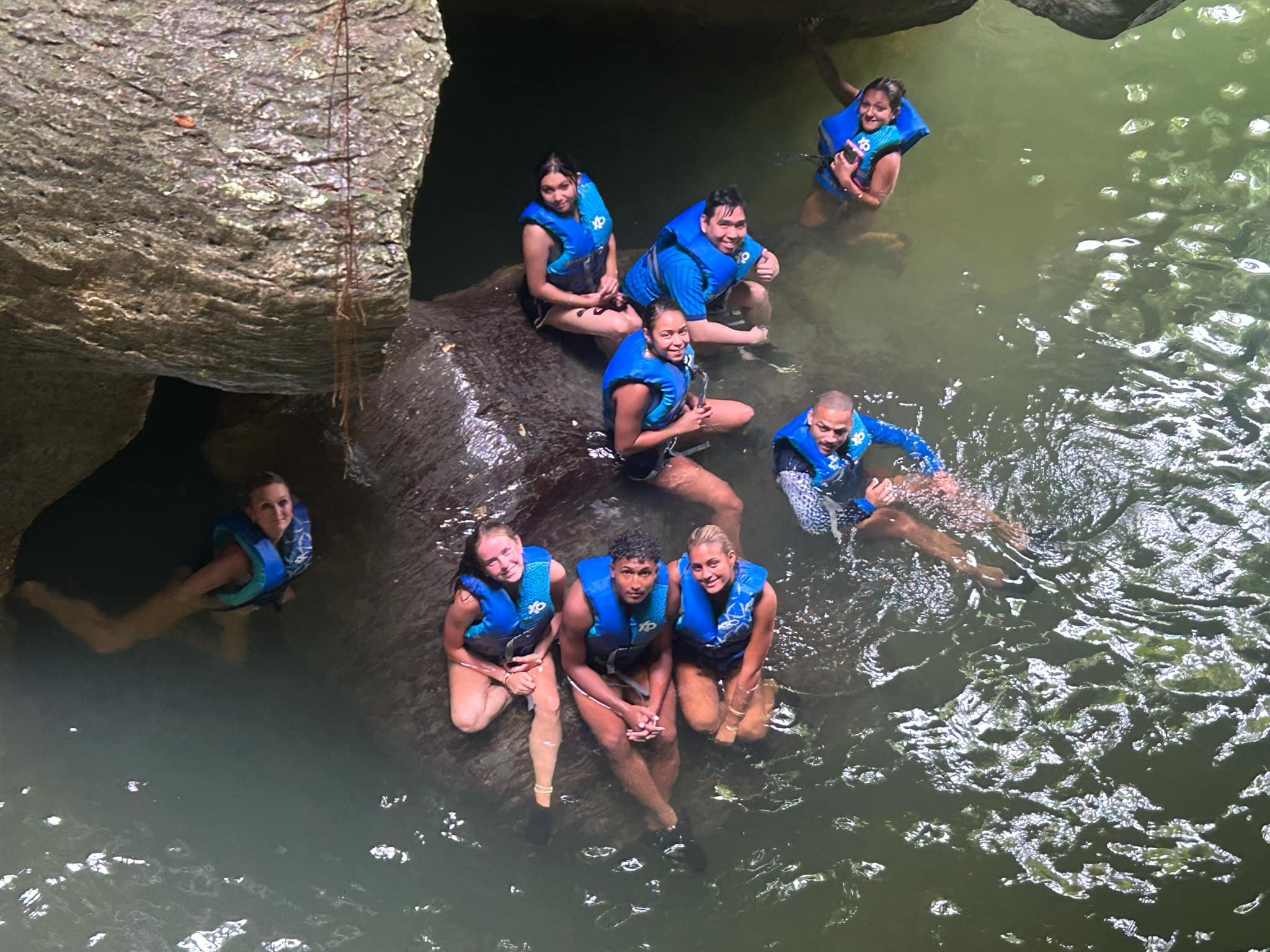 Charco Azul Canyon, Caves, and Mar Chiquita Beach Adventure
