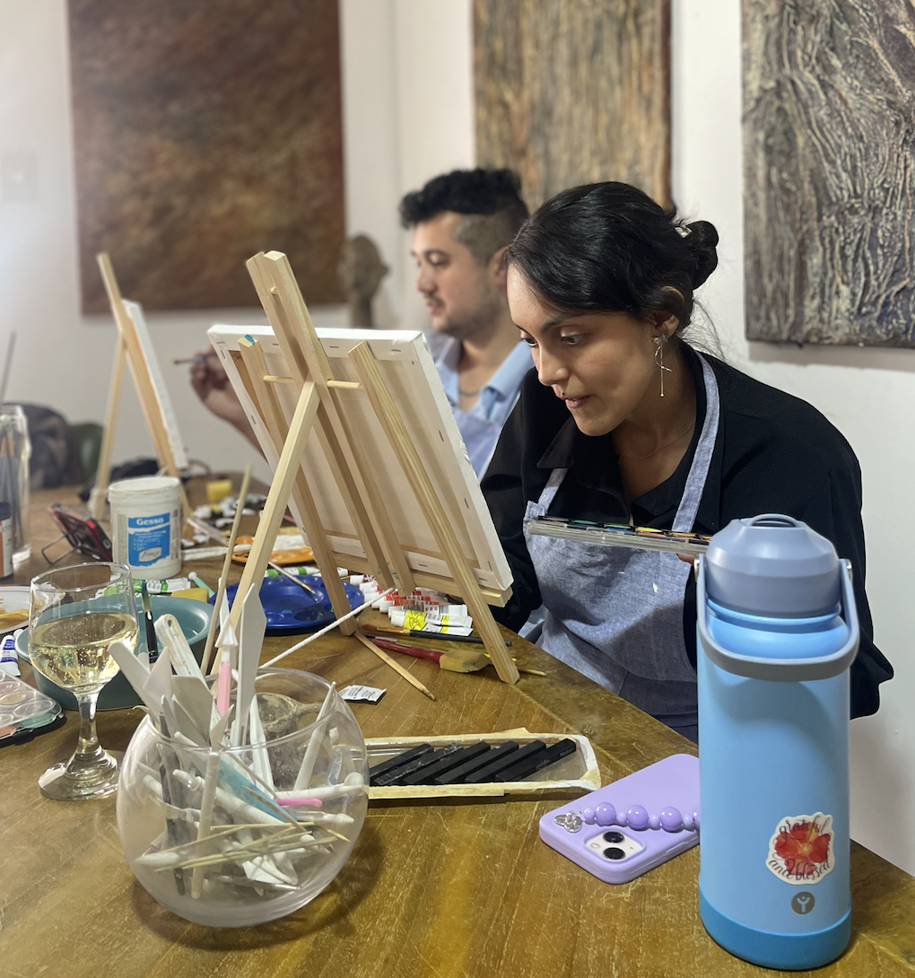 Guided Painting Workshop in Usaquén with Welcome Drink
