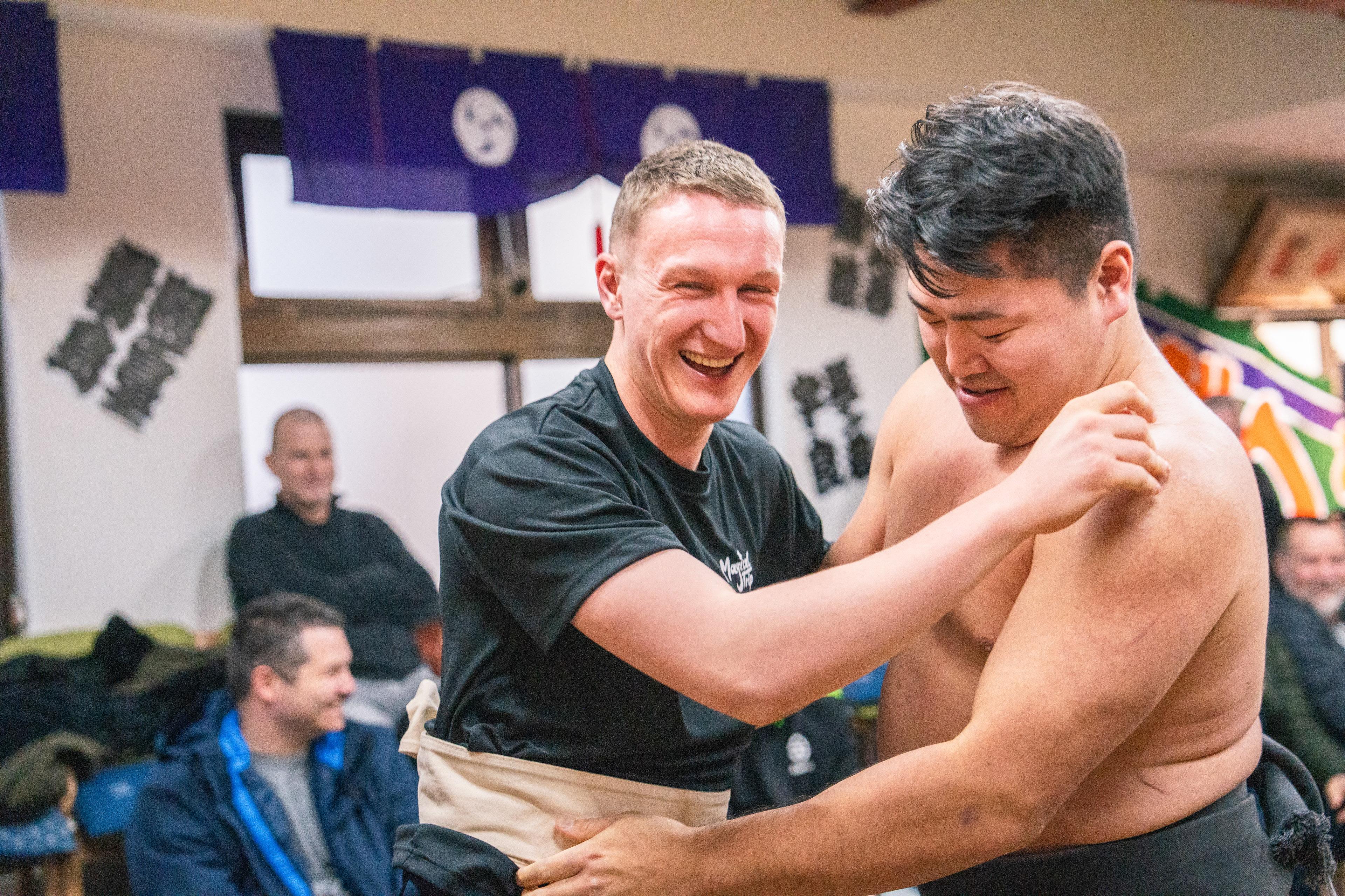 Sumo training experience near Tokyo — drills and bouts with ex-pro wrestlers — image 35